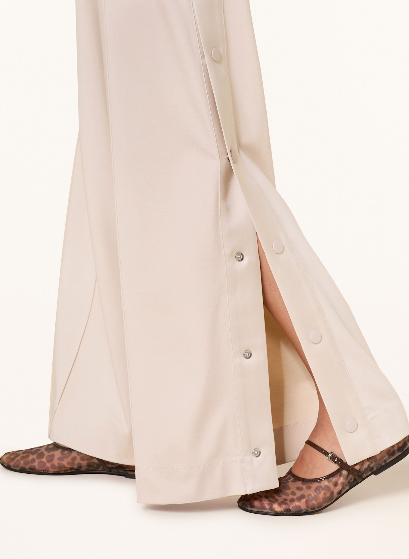 MAX & Co. Pantalon Marlene MCOULULATO avec bandes galonnées: CRÈME