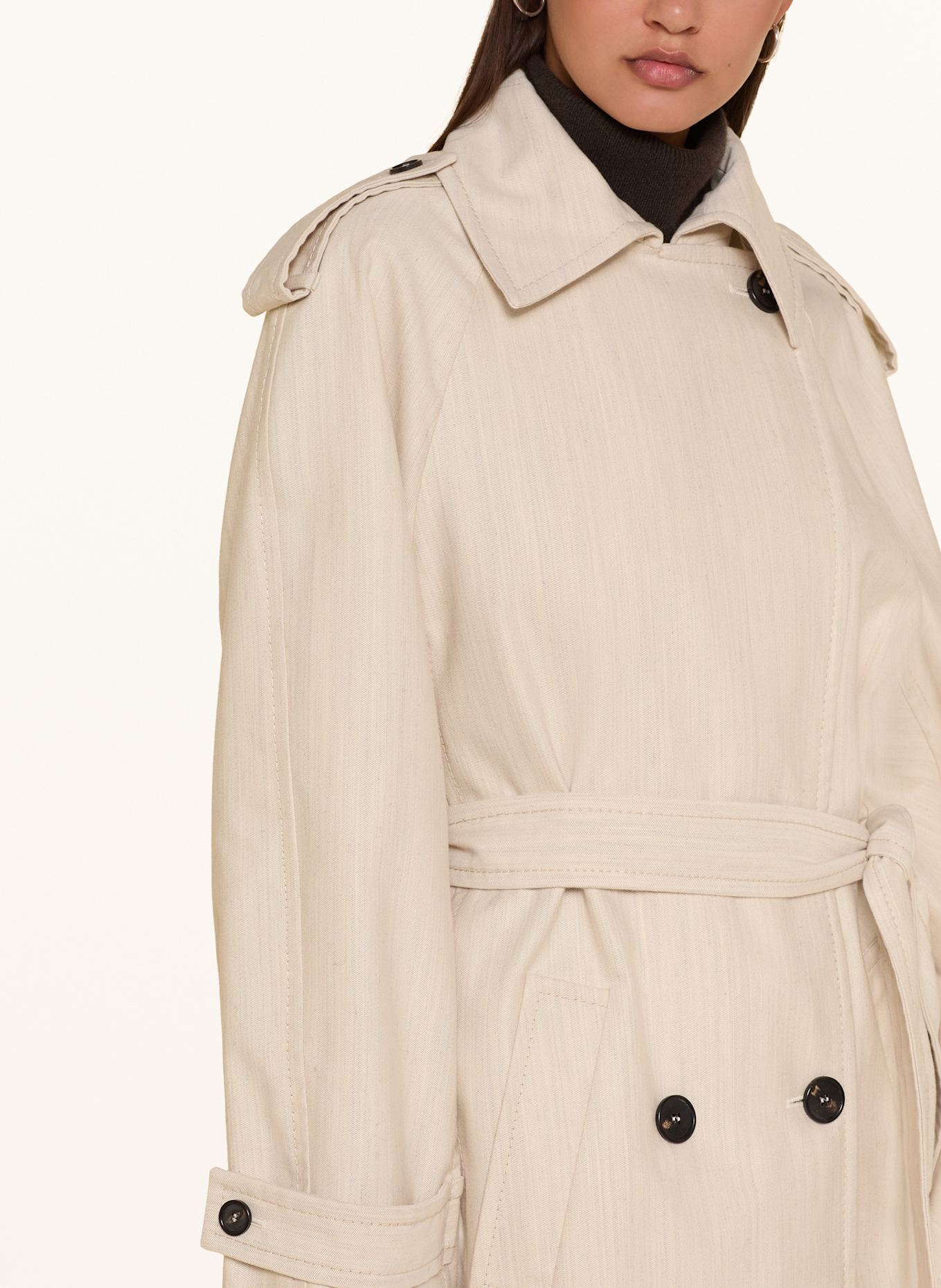 MAX & Co. Trenchcoat MCOBAFFO: WEISS