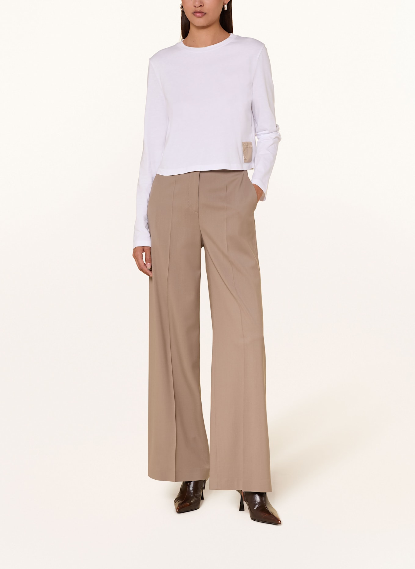 MAX & Co. Long sleeve shirt MCOELLENI: WHITE