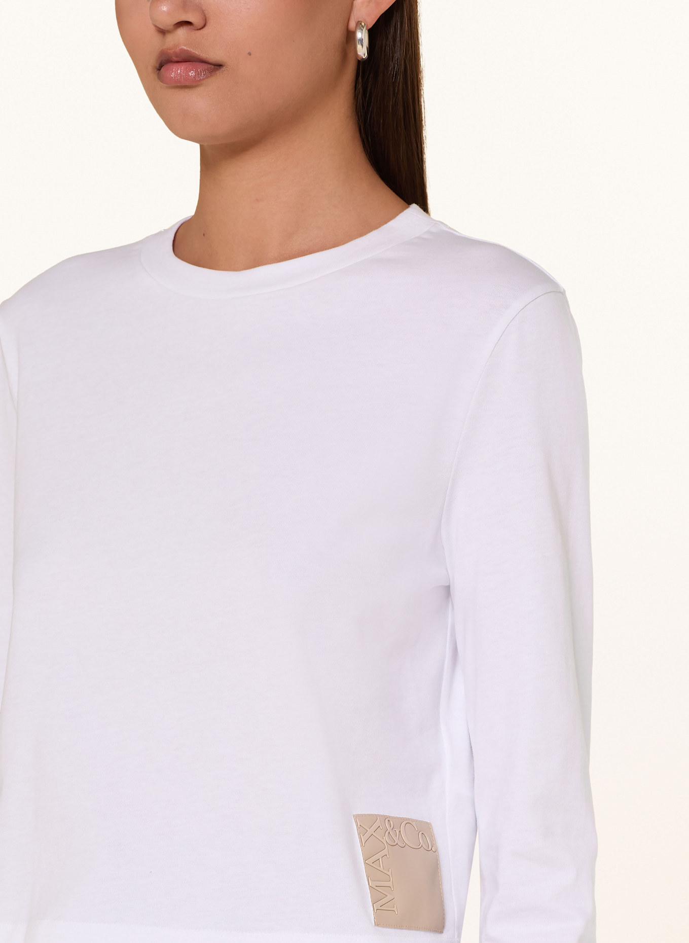 MAX & Co. Long sleeve shirt MCOELLENI: WHITE