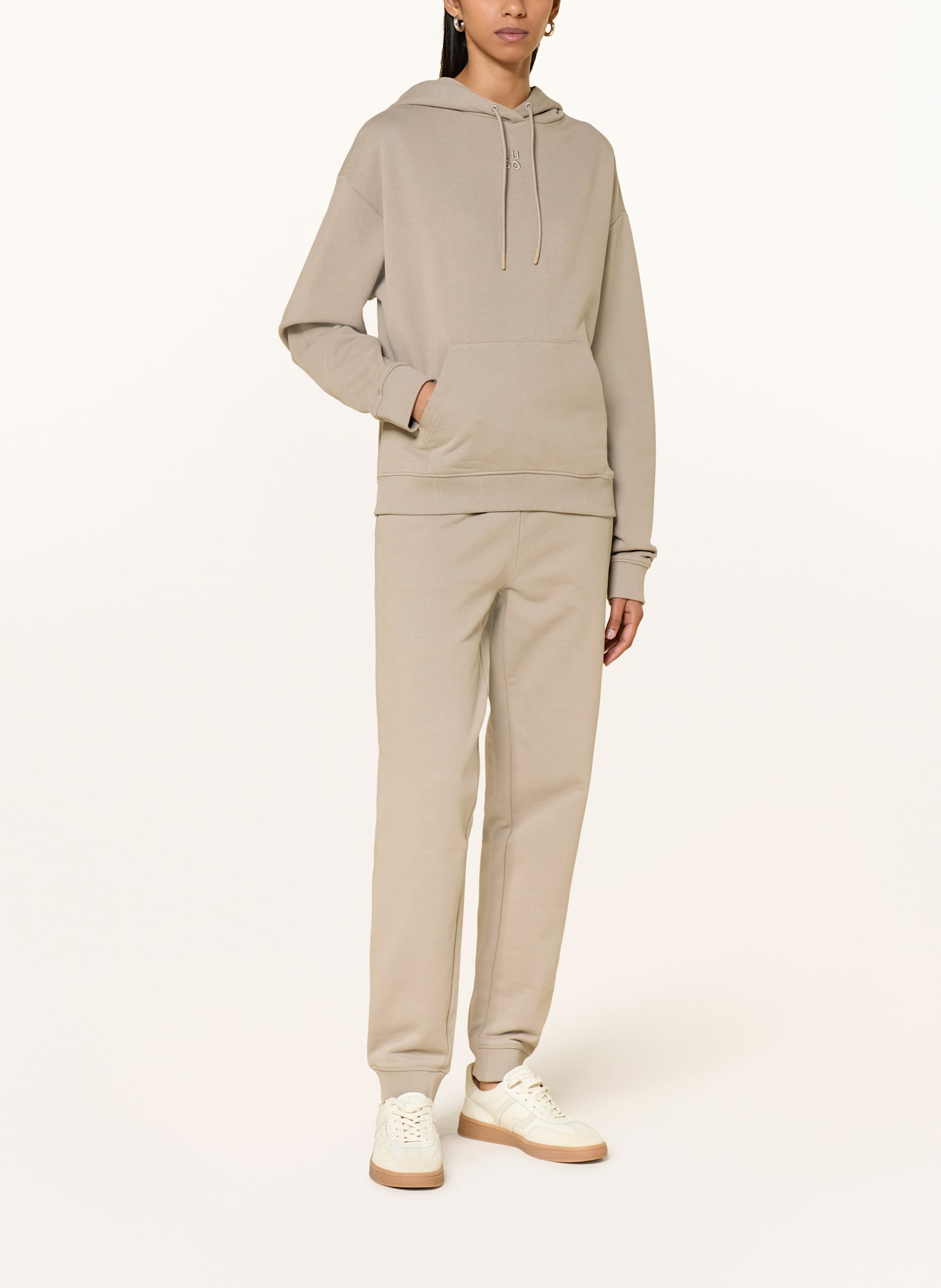 HUGO Hoodie DELFINIA: HELLGRAU