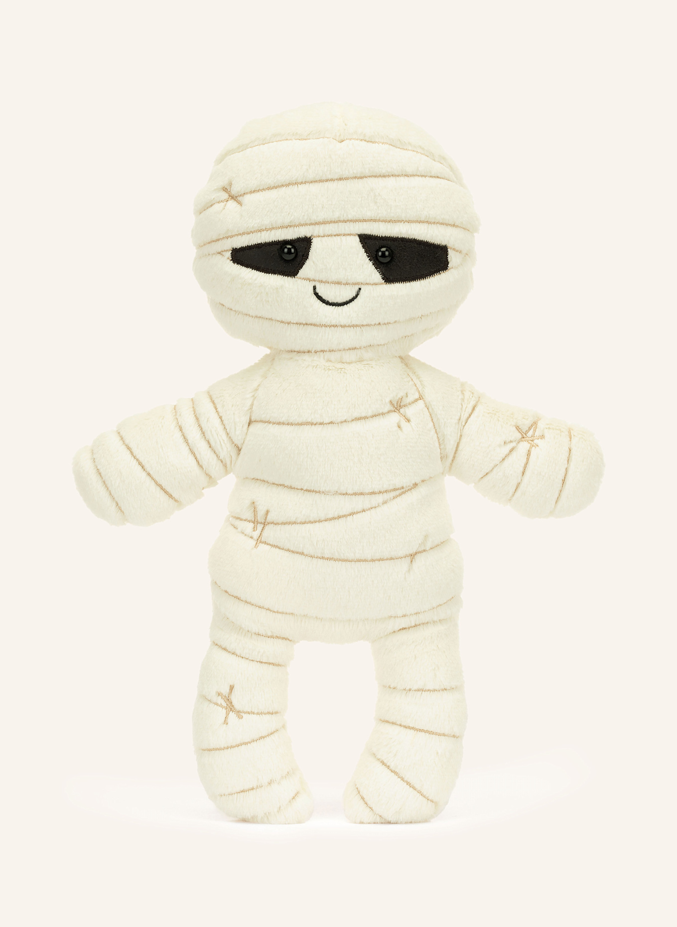 Jellycat Peluche MUMMY BOB: ÉCRU / MARRON CLAIR / NOIR