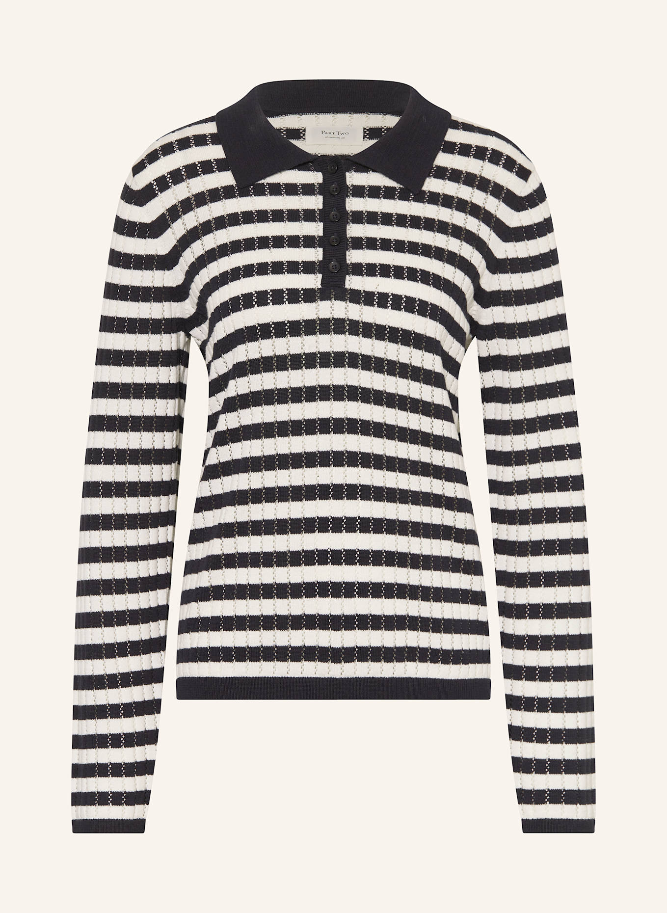 Part Two Pullover ZARIAPW: ECRU / DUNKELBLAU