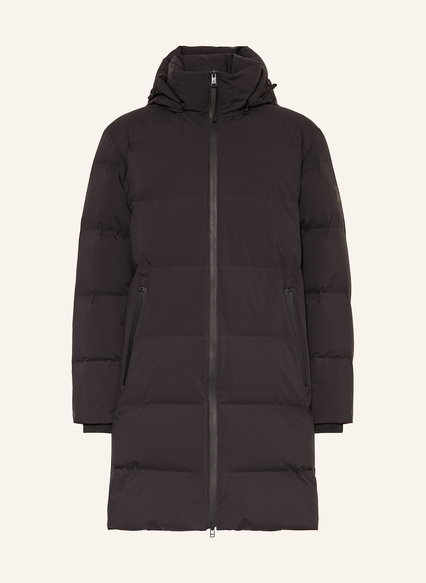 Marc O'Polo Daunenmantel mit abnehmbarer Kapuze: SCHWARZ