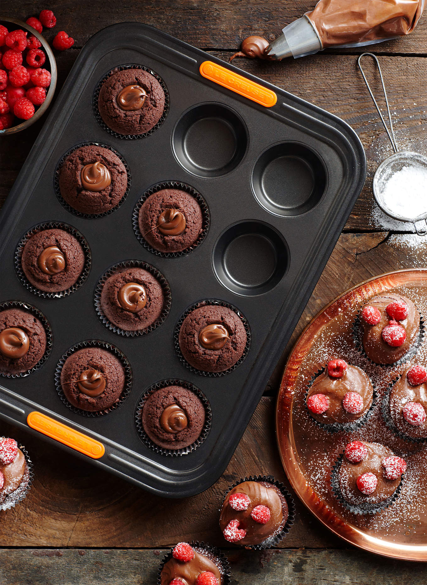 LE CREUSET 12er-Backform: SCHWARZ