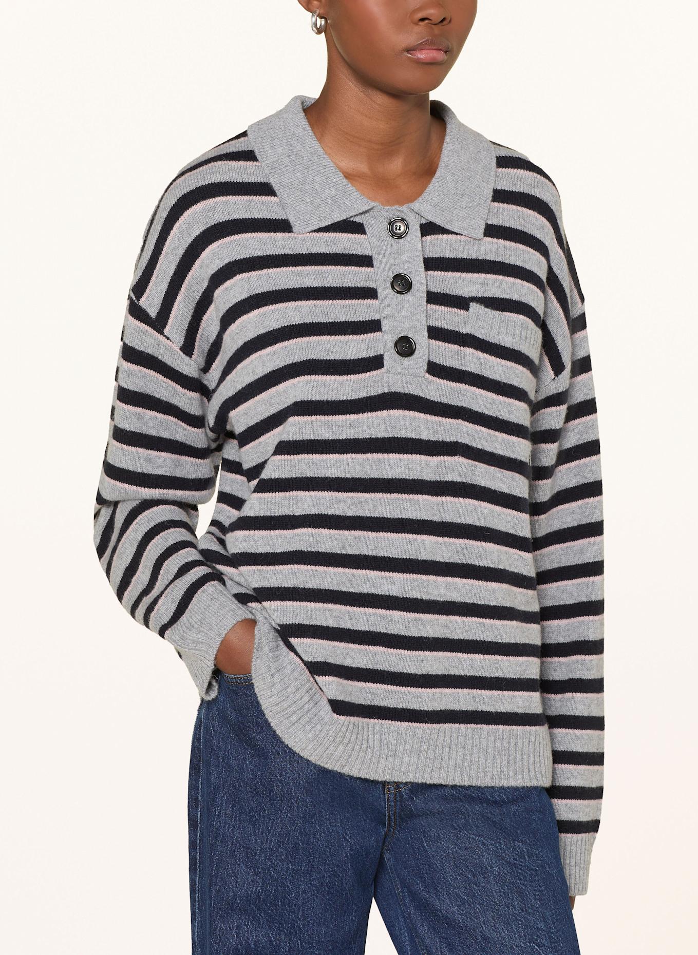 BAUM UND PFERDGARTEN Pullover CAILEY: GRAU / SCHWARZ / ROSA