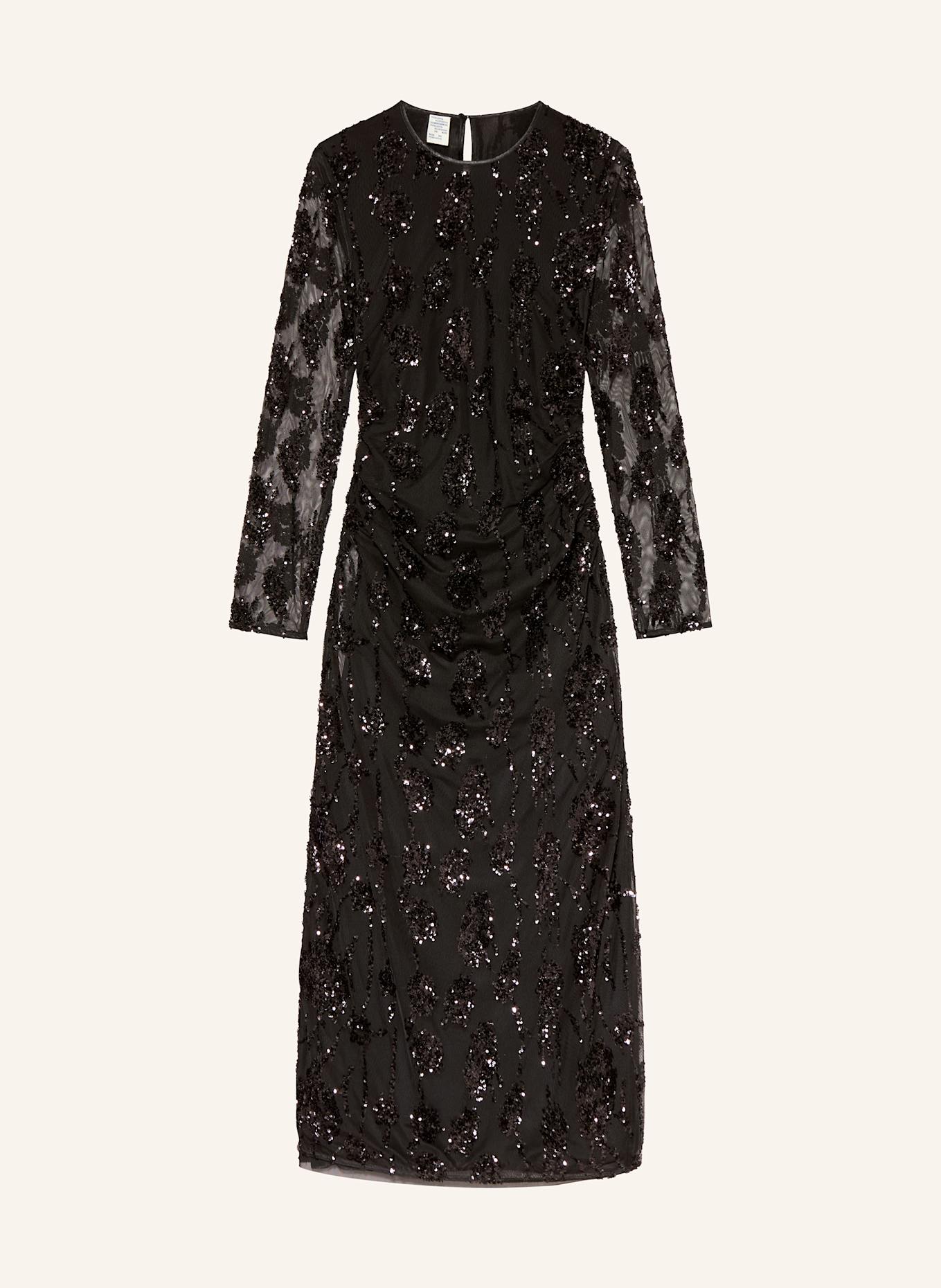 BAUM UND PFERDGARTEN Kleid JENINA mit Pailletten: SCHWARZ