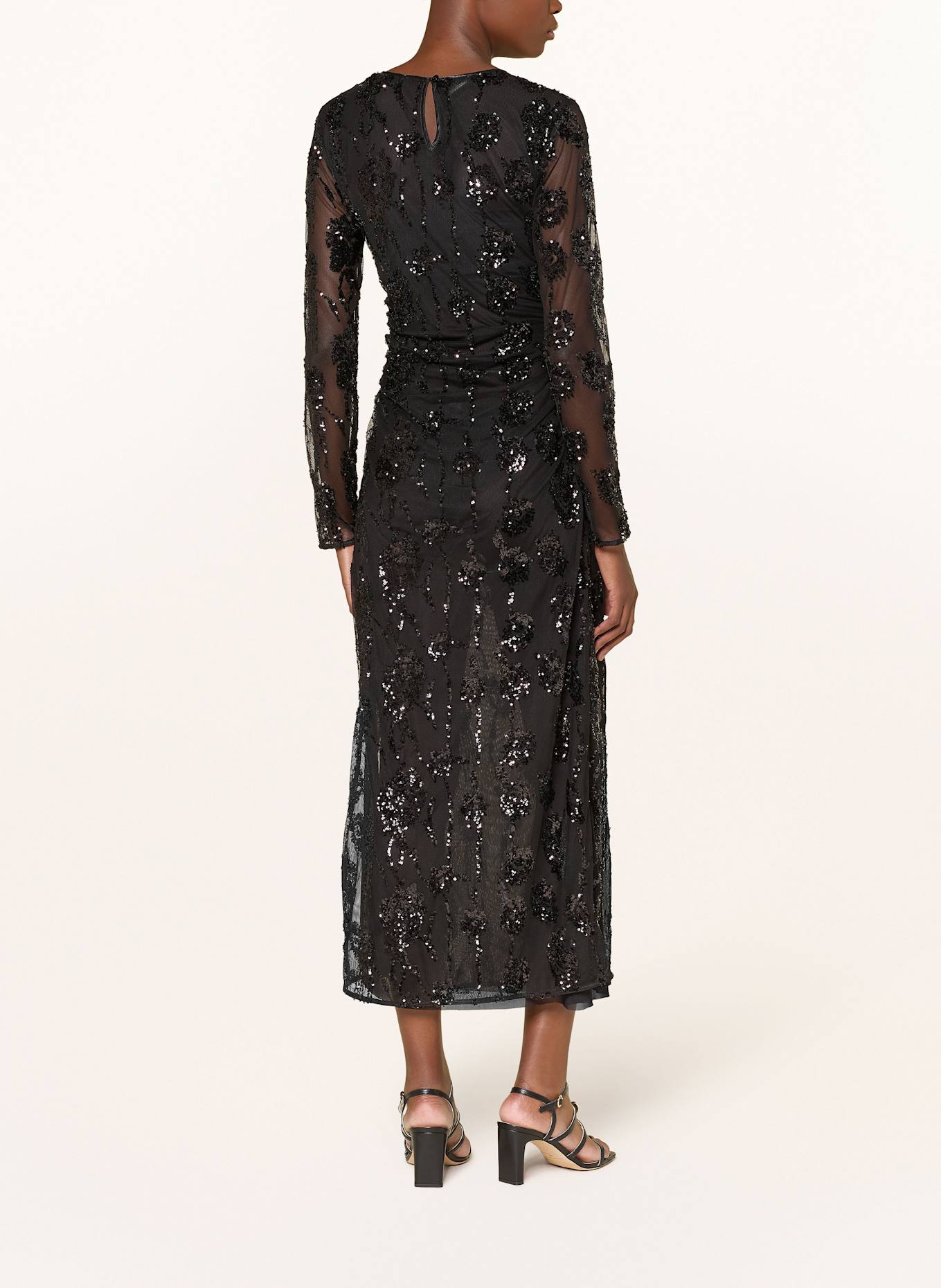 BAUM UND PFERDGARTEN Kleid JENINA mit Pailletten: SCHWARZ