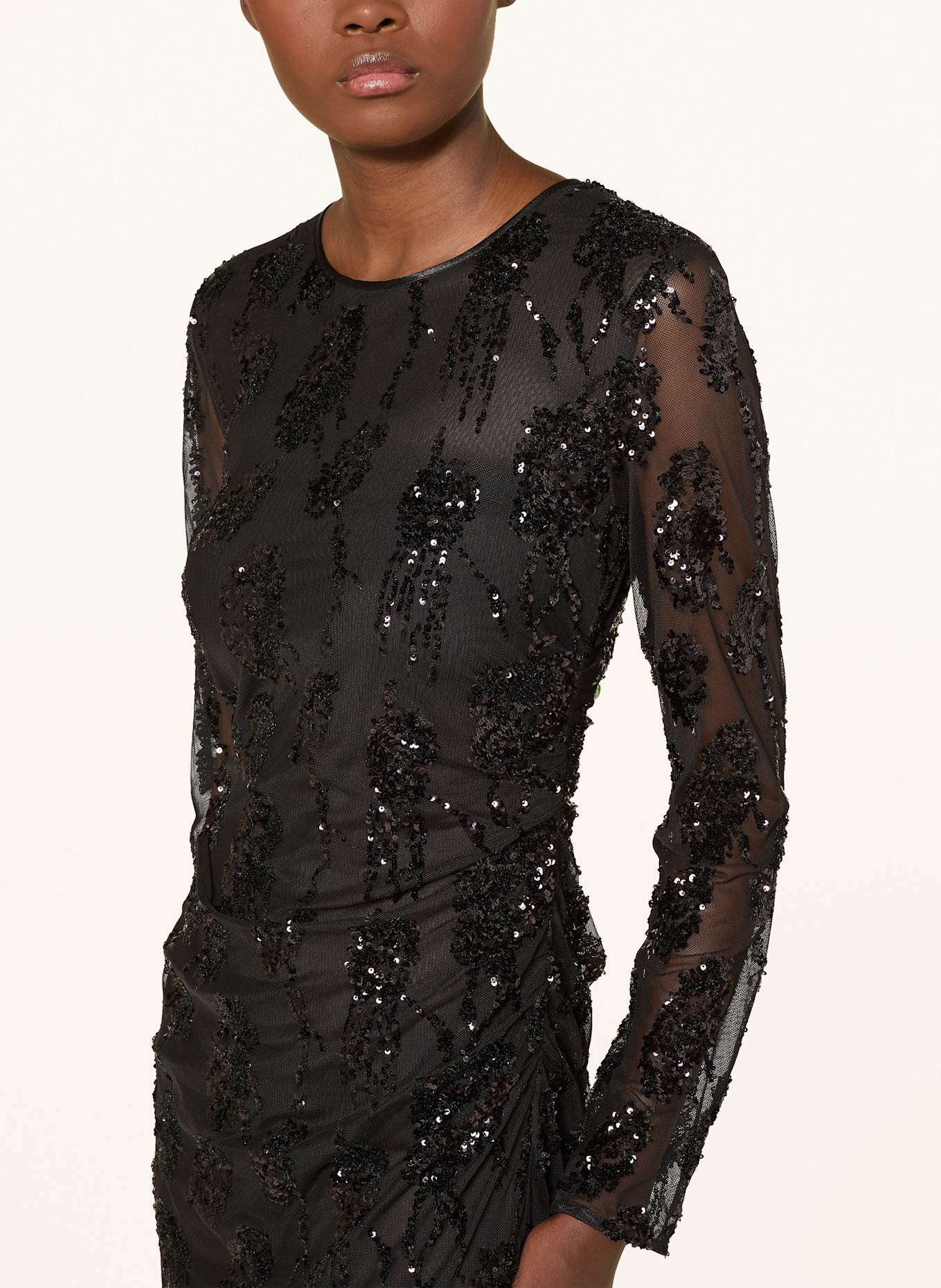 BAUM UND PFERDGARTEN Kleid JENINA mit Pailletten: SCHWARZ