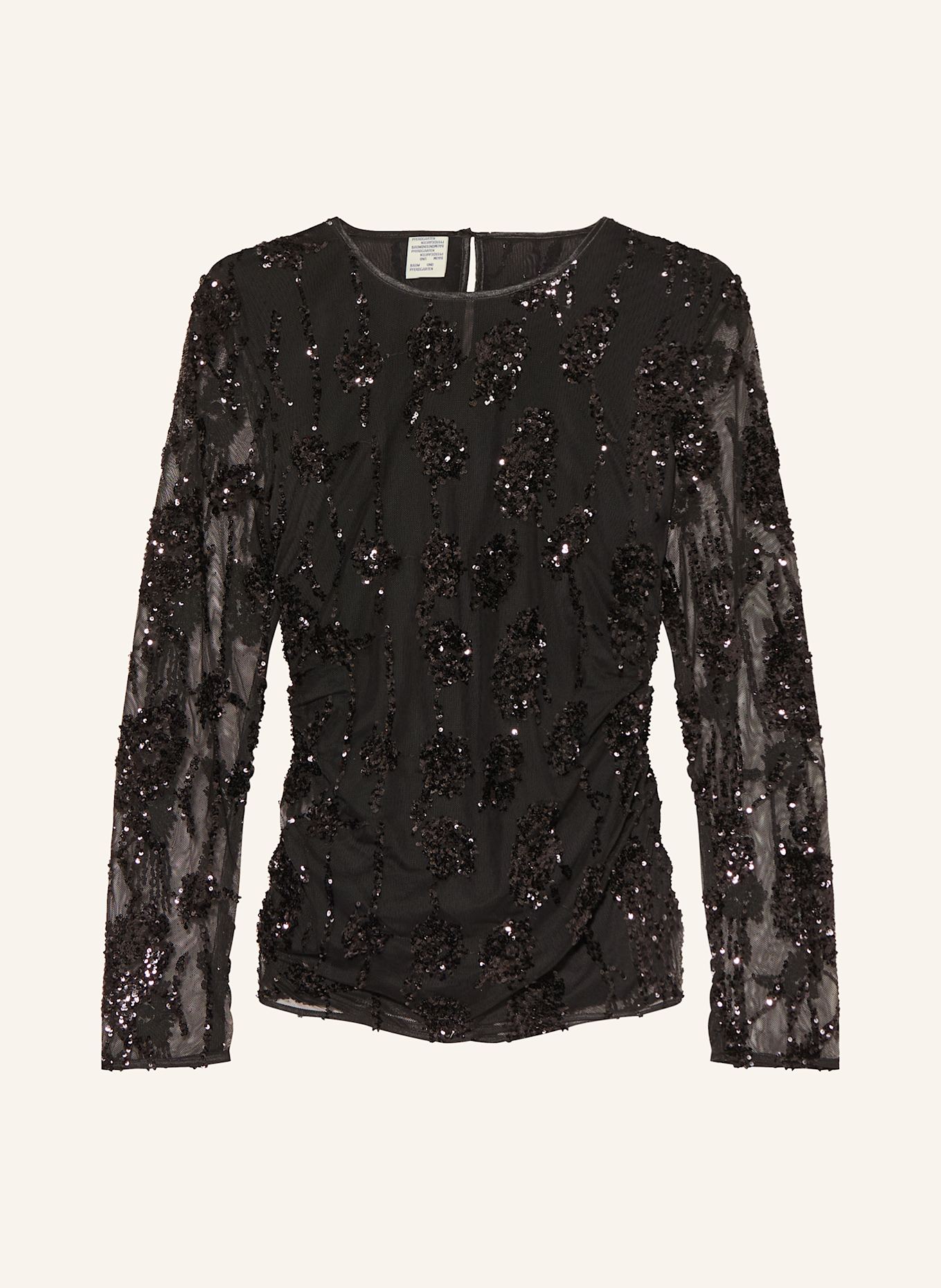BAUM UND PFERDGARTEN Longsleeve JENINE mit Pailletten: SCHWARZ