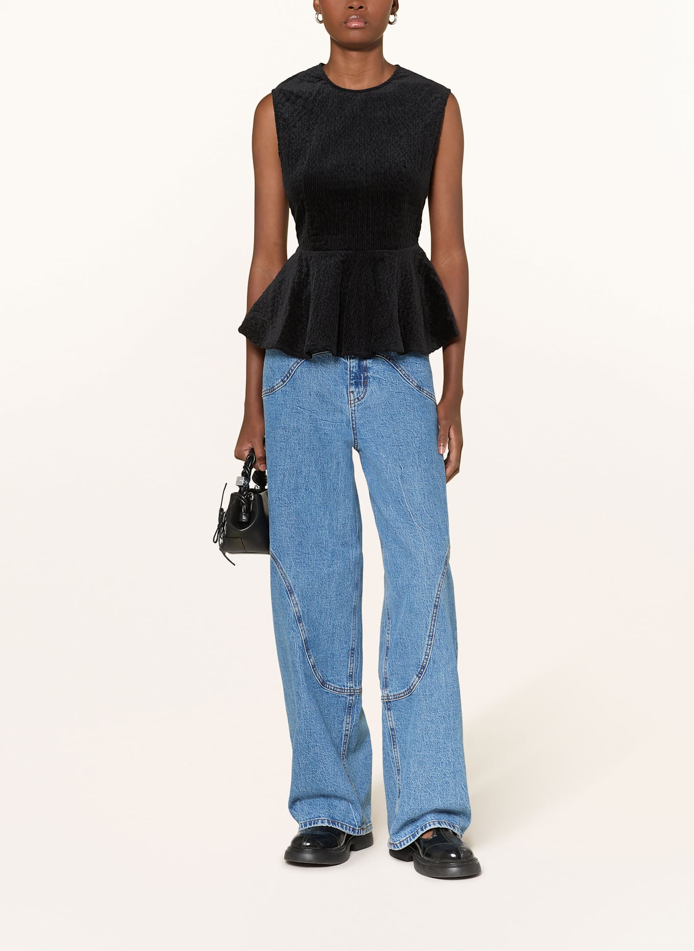 BAUM UND PFERDGARTEN Cordtop MELISE: SCHWARZ