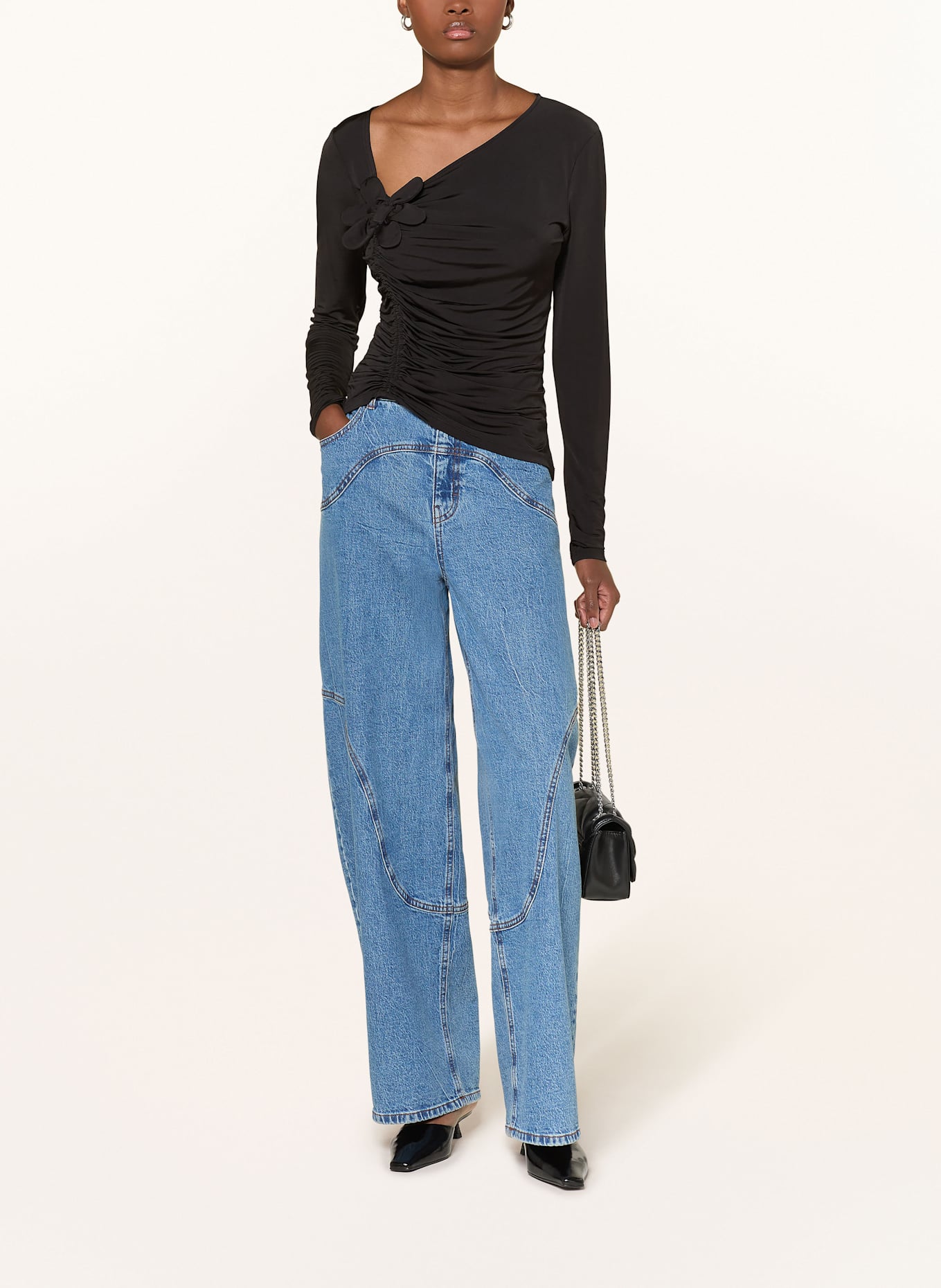 BAUM UND PFERDGARTEN JOSI long sleeve shirt: BLACK