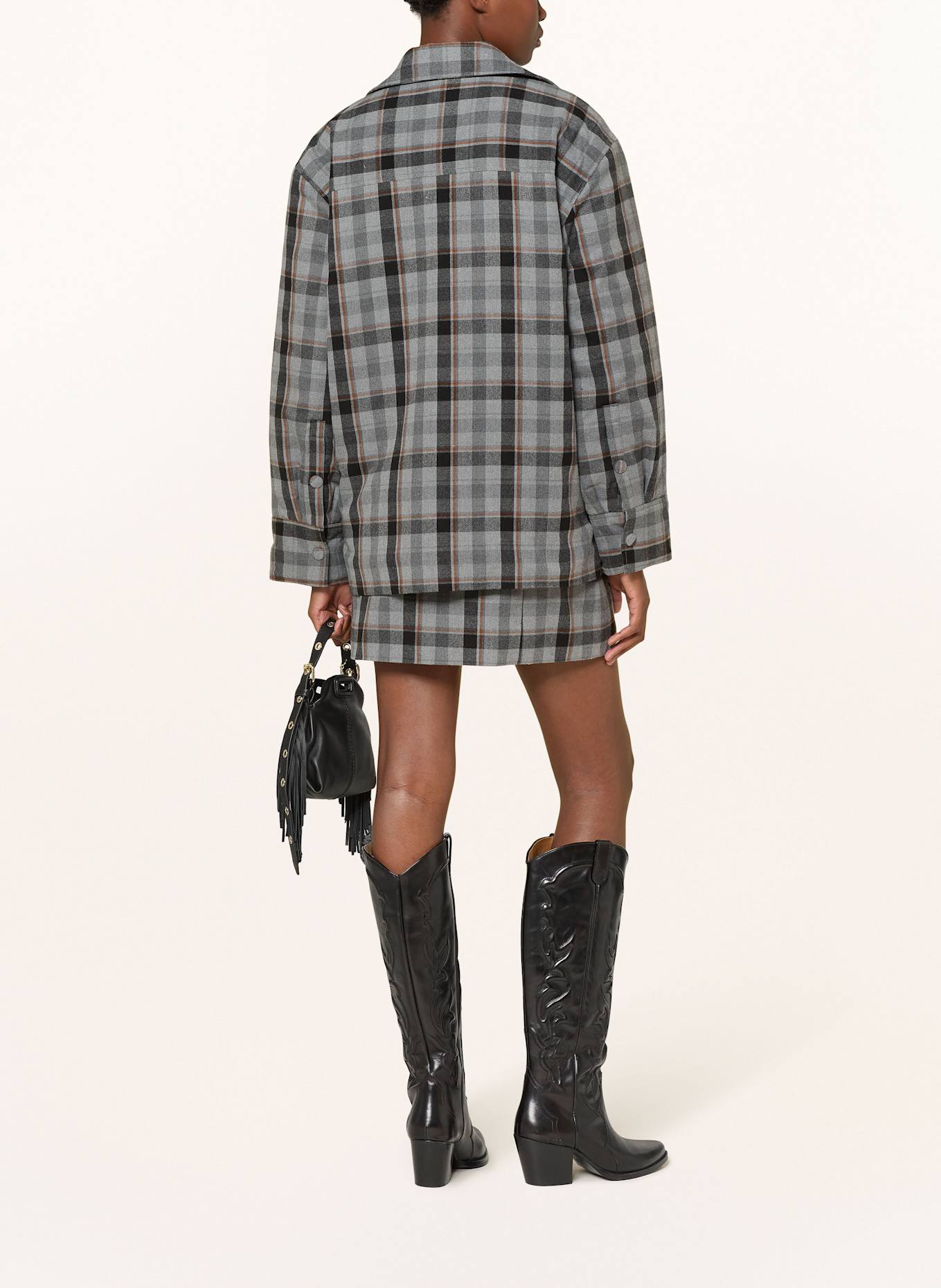 BAUM UND PFERDGARTEN Spódnica SHANIE: SZARY / CZIEMNOSZARY / KONIAKOWY