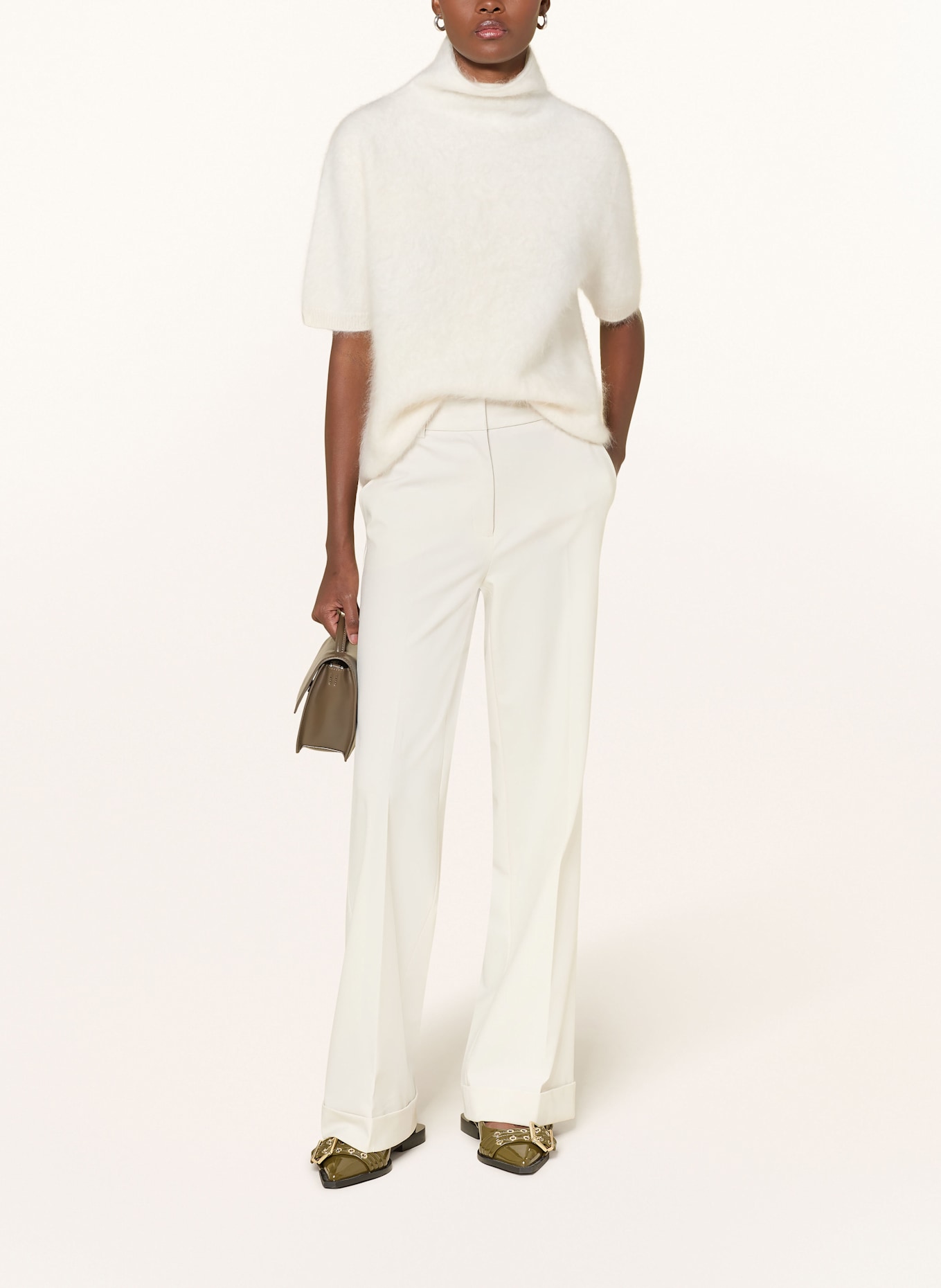 LISA YANG Strickshirt MADELENE aus Cashmere: CREME