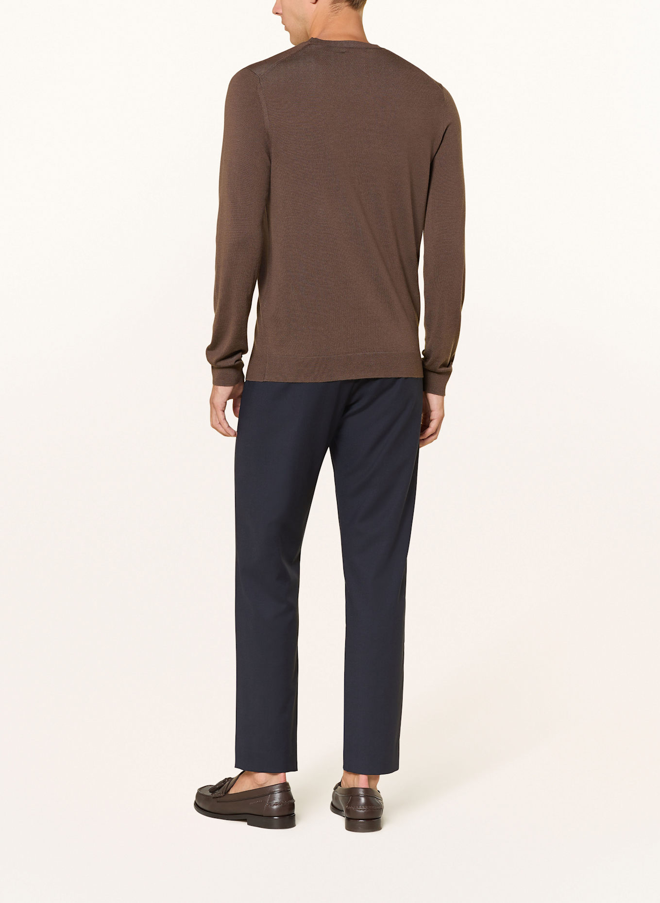 REISS Pullover WESSEX: DUNKELBRAUN