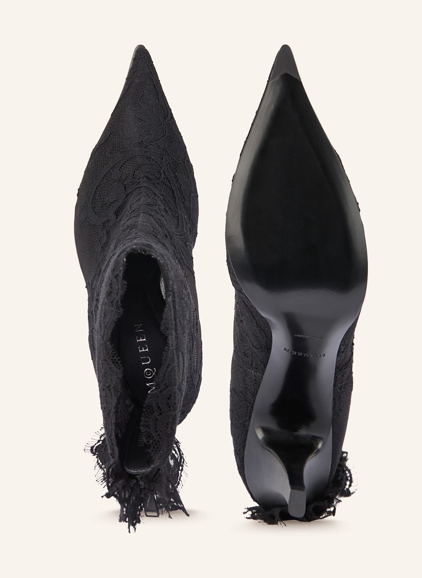 McQUEEN Ankle boots: BLACK