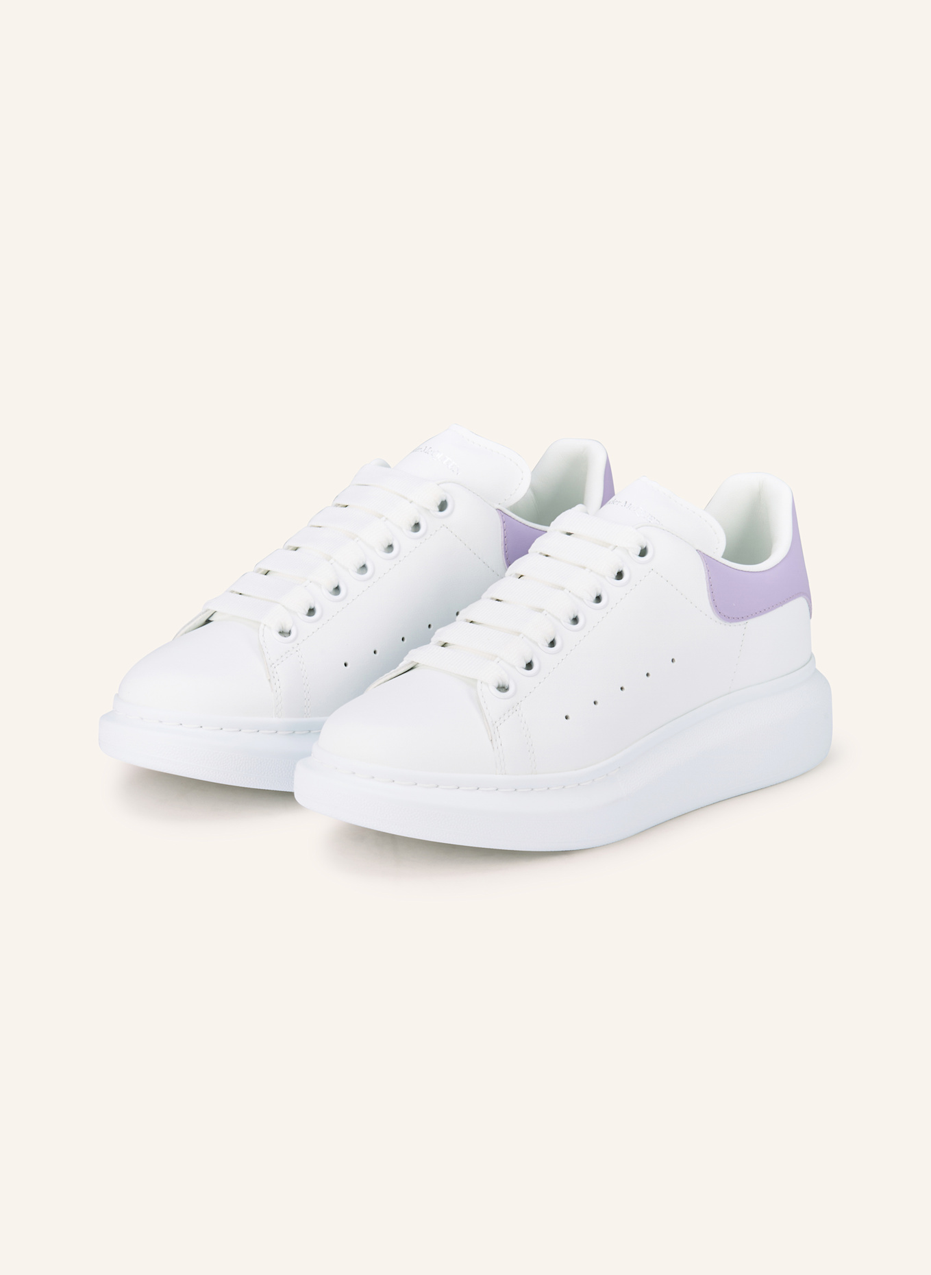 McQUEEN Sneaker: WEISS / HELLLILA