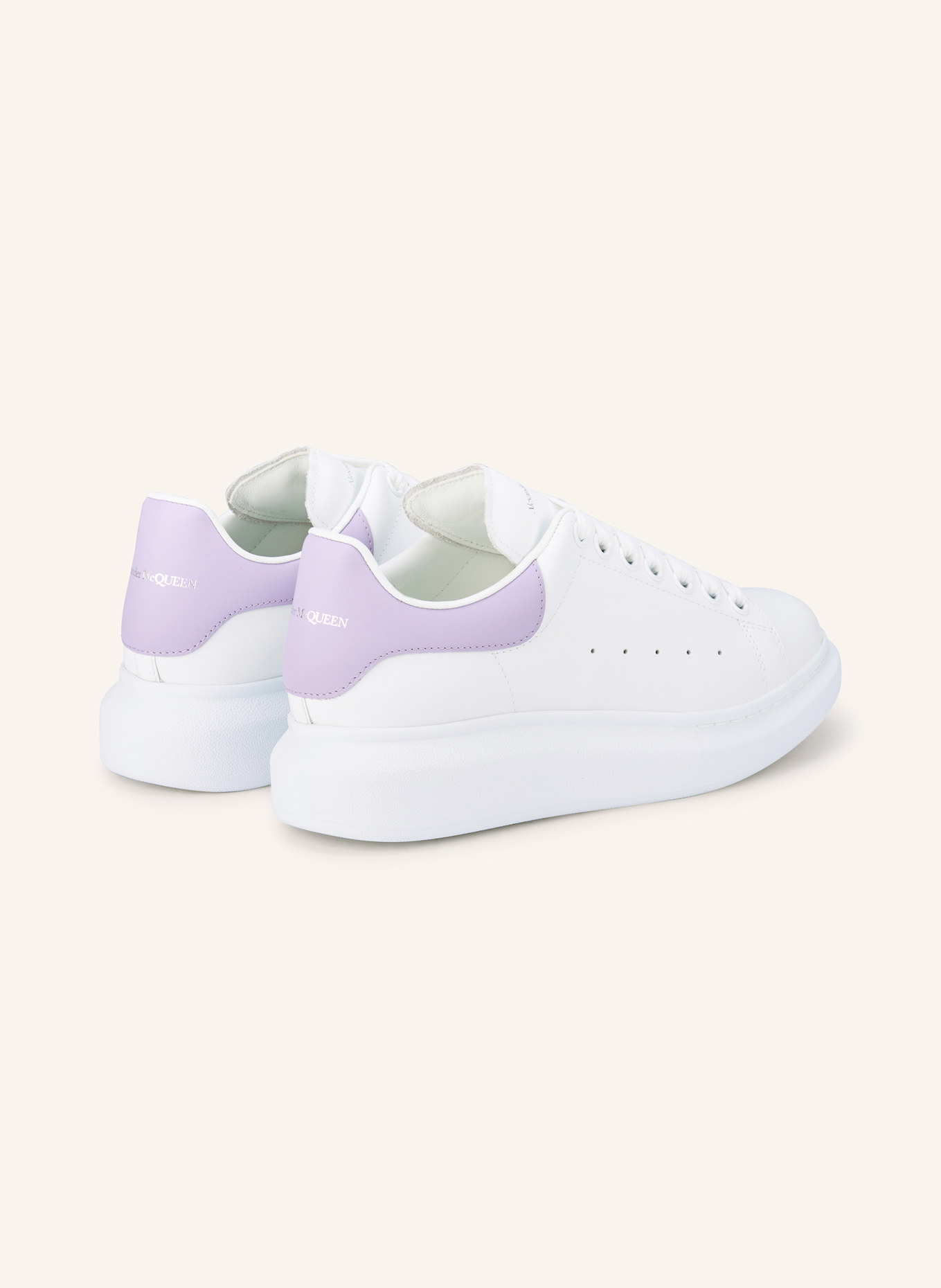 McQUEEN Sneaker: WEISS / HELLLILA