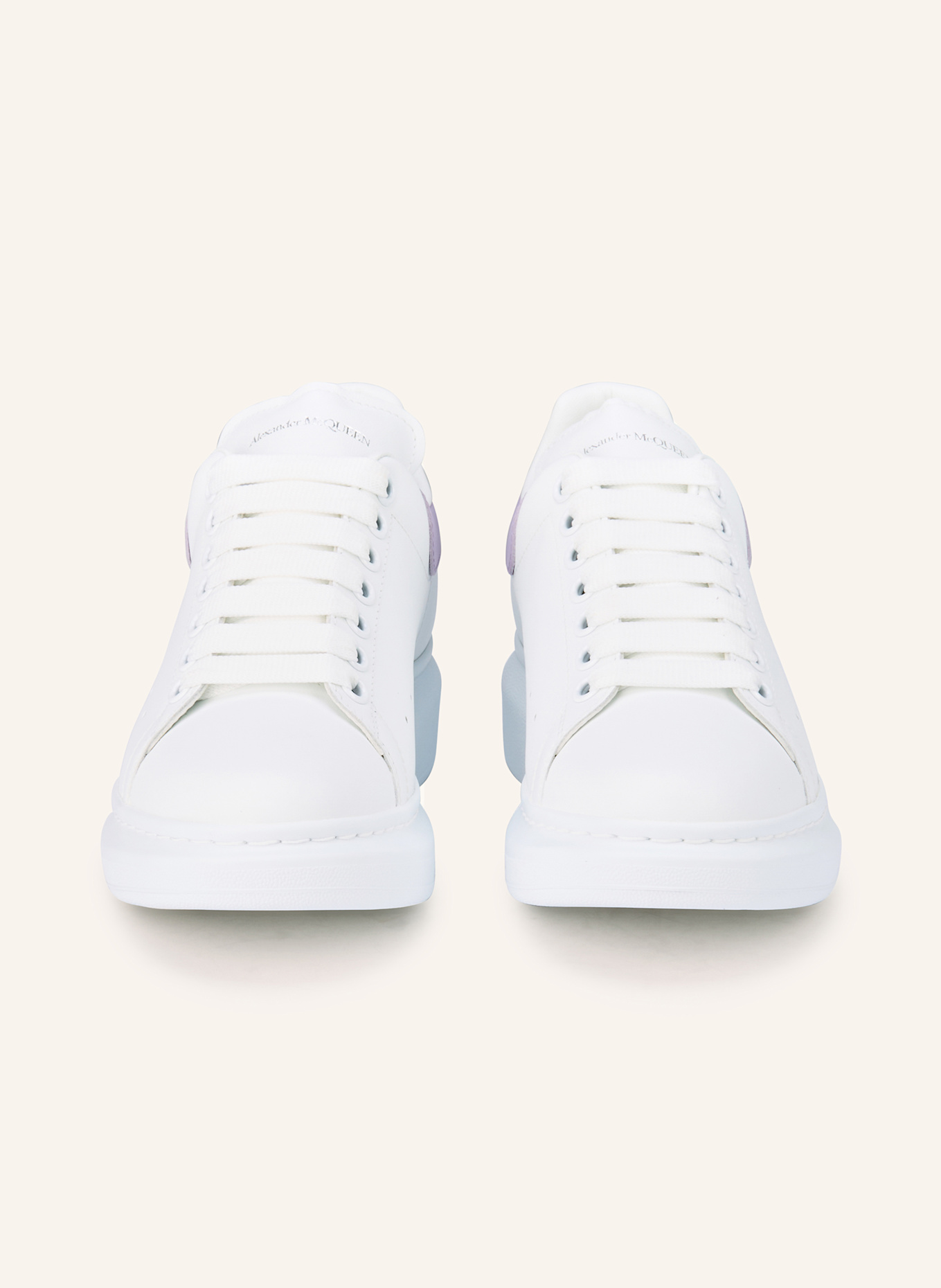 McQUEEN Sneaker: WEISS / HELLLILA