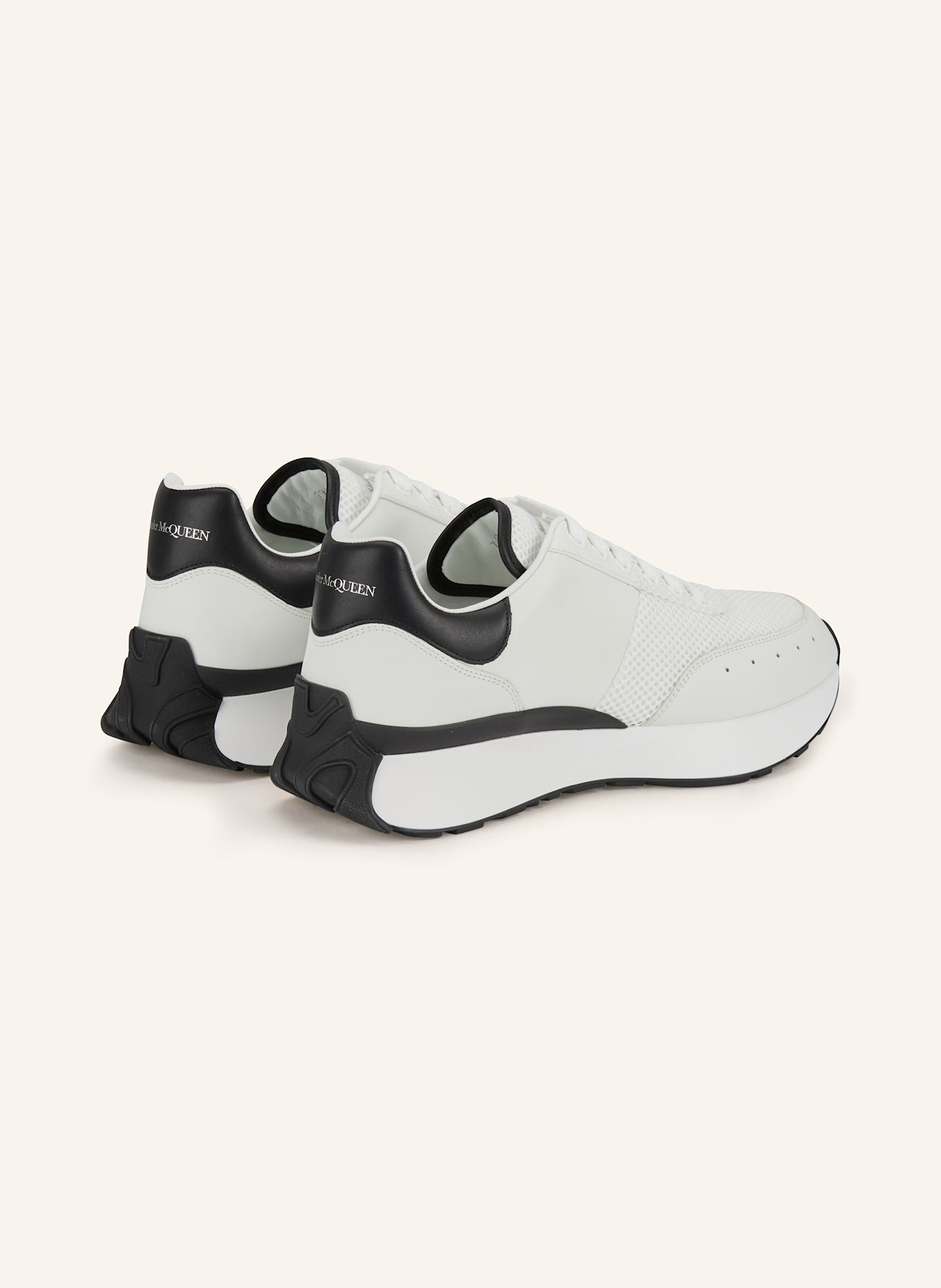 McQUEEN Sneaker: WEISS / SCHWARZ