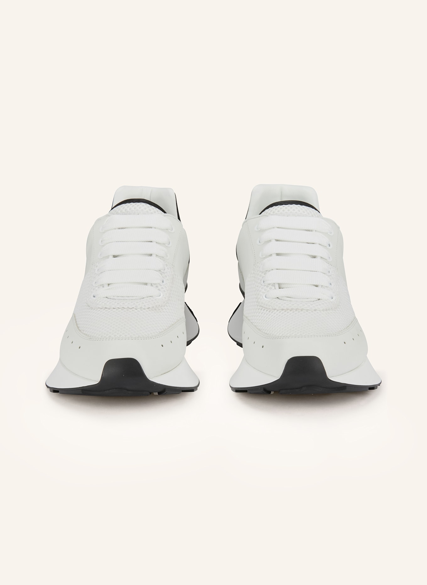 McQUEEN Sneaker: WEISS / SCHWARZ