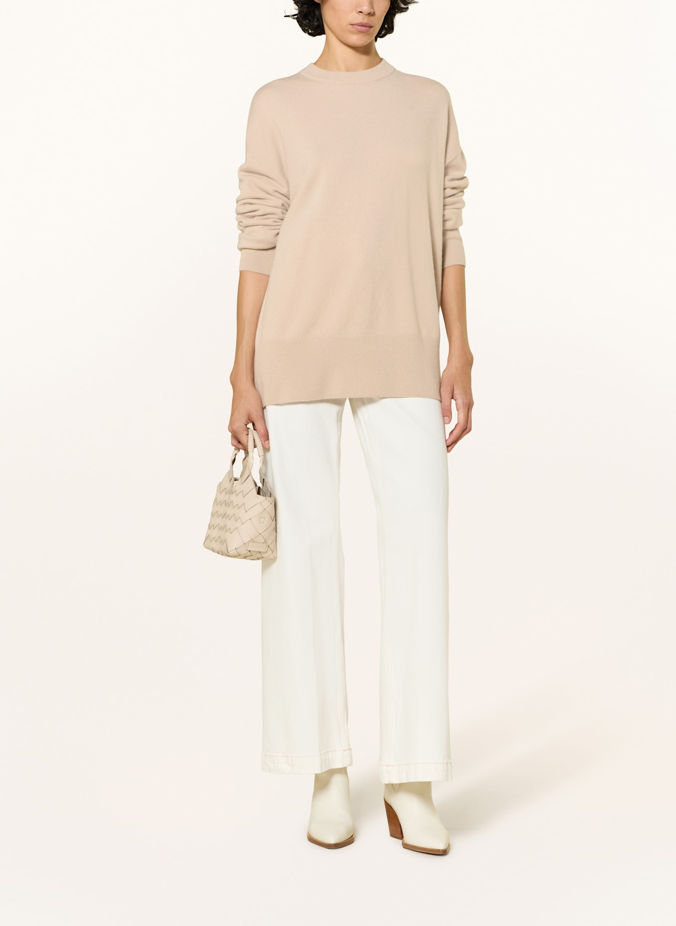 Alcidia da Veiga Sweter GRACE z dodatkiem kaszmiru: BEŻOWY