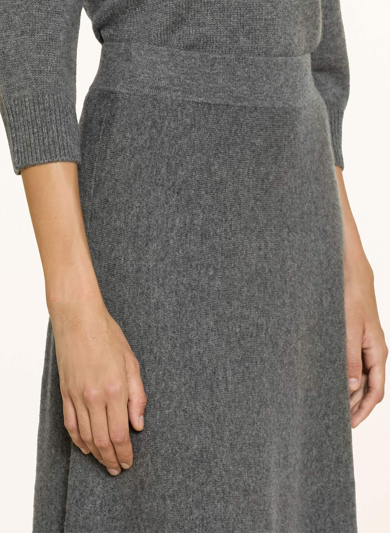 Alcidia da Veiga Strickrock LUCA mit Cashmere: GRAU