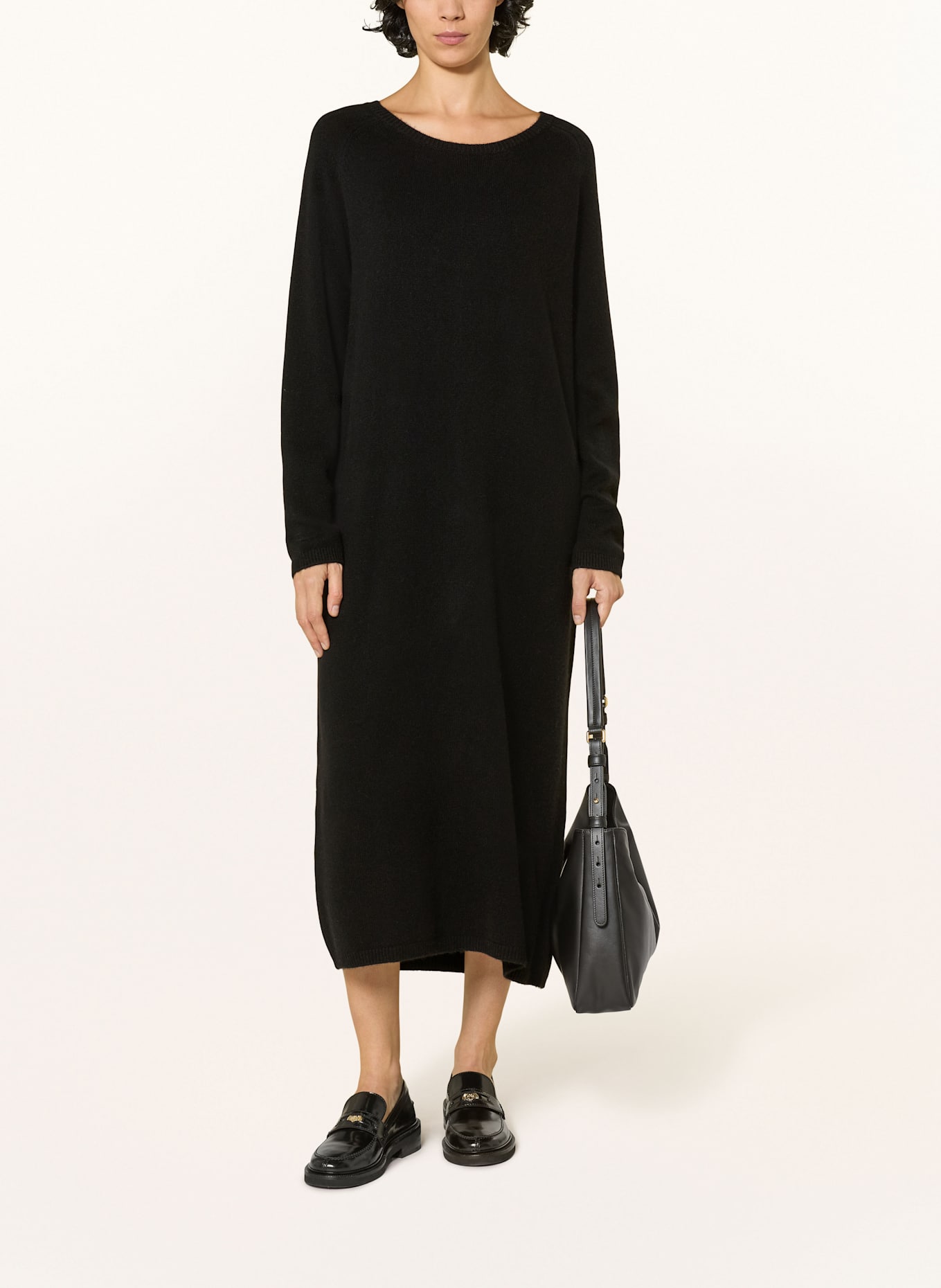 Alcidia da Veiga Strickkleid GEA mit Cashmere: SCHWARZ