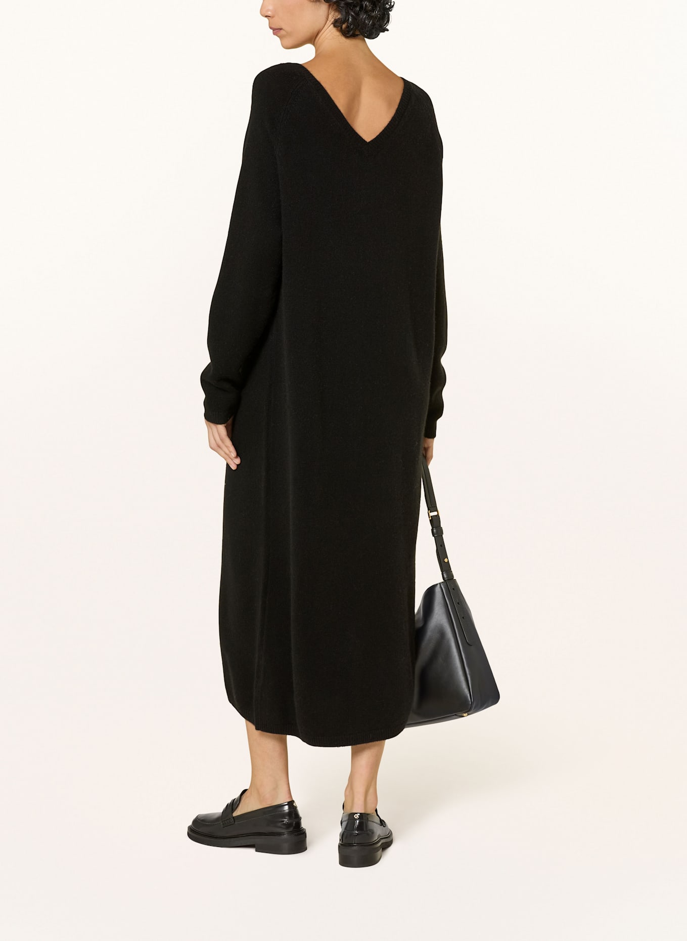 Alcidia da Veiga Strickkleid GEA mit Cashmere: SCHWARZ