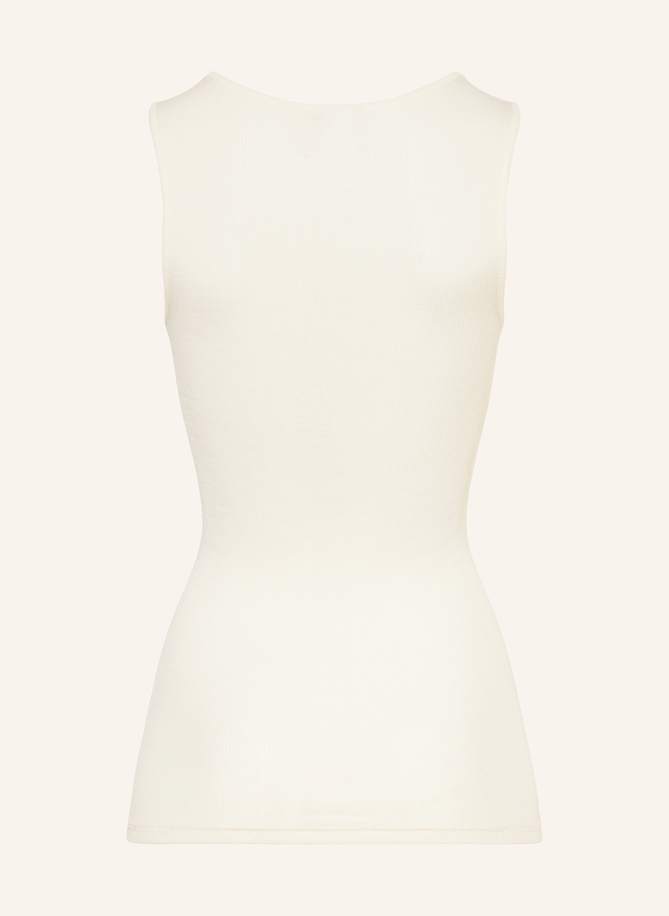 HANRO Top WOOLEN LACE aus Merinowolle mit Seide: ECRU