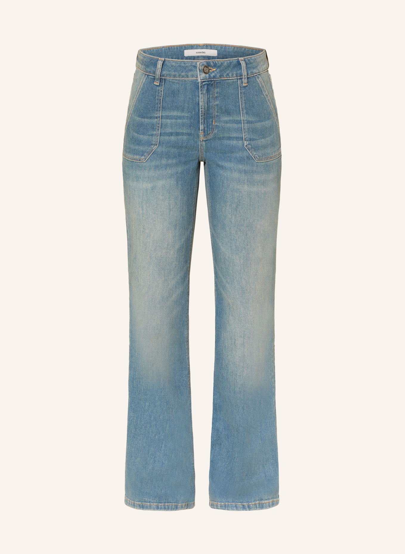 someday Flared Jeans CARIE: 70274 mid soft blue