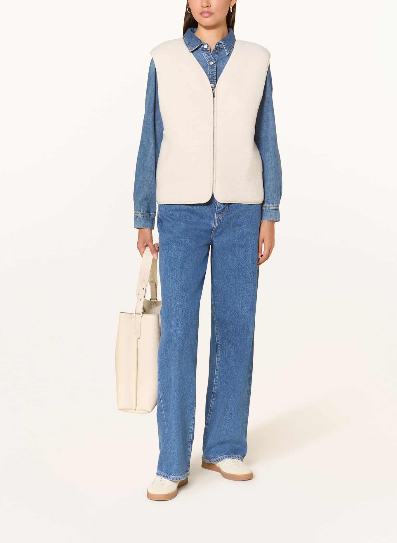 someday Teddyfell-Weste ULIV: CREME