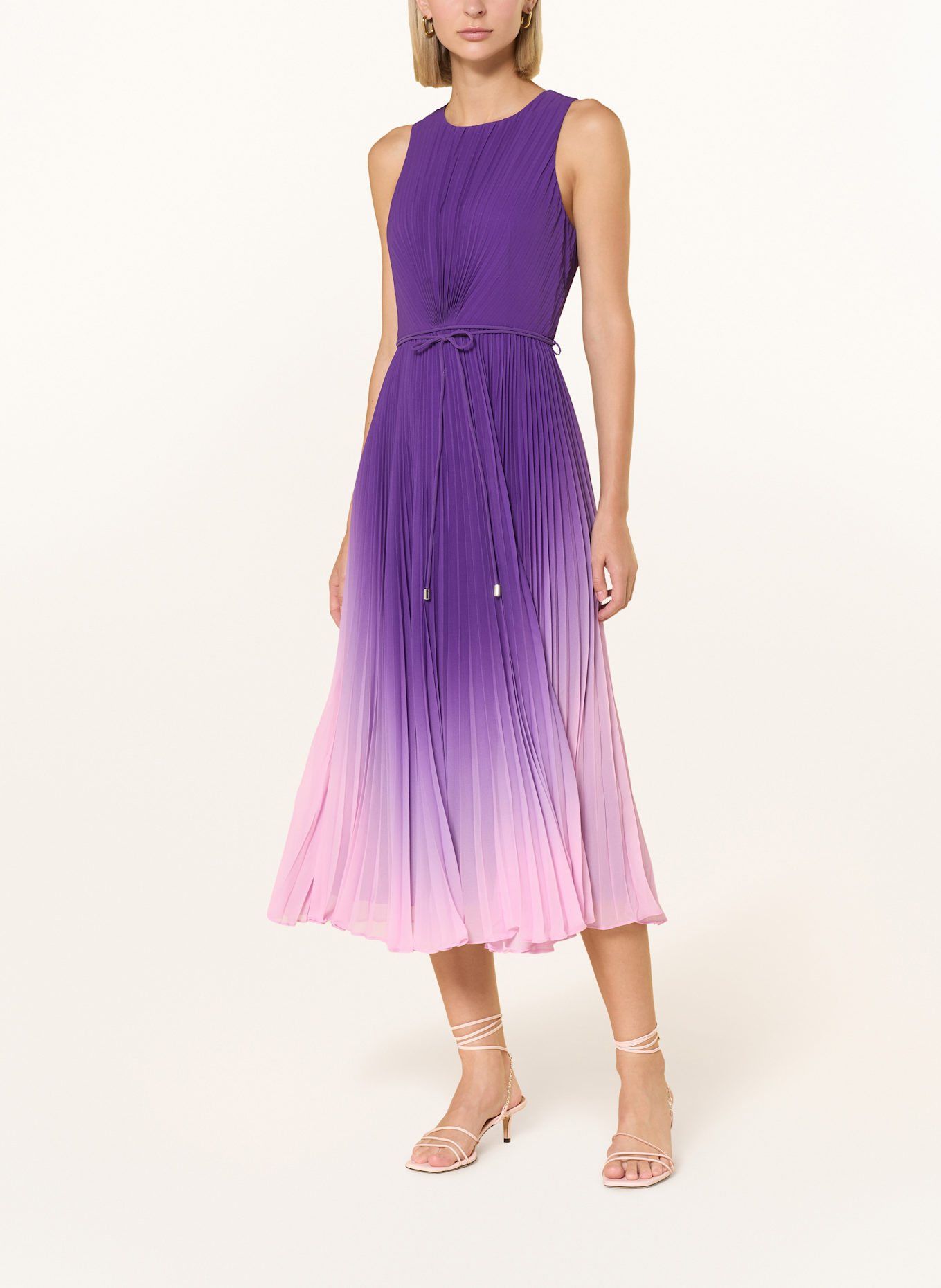 Phase Eight Kleid SIMARA mit Plissees: LILA / ROSA