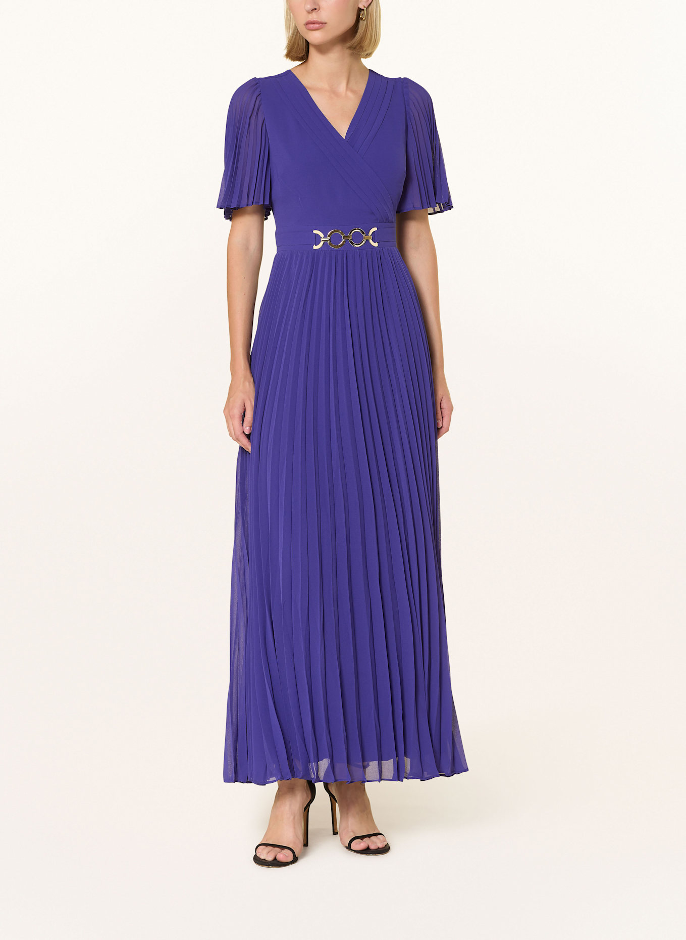 Phase Eight Robe YASMINA à plis: LILAS