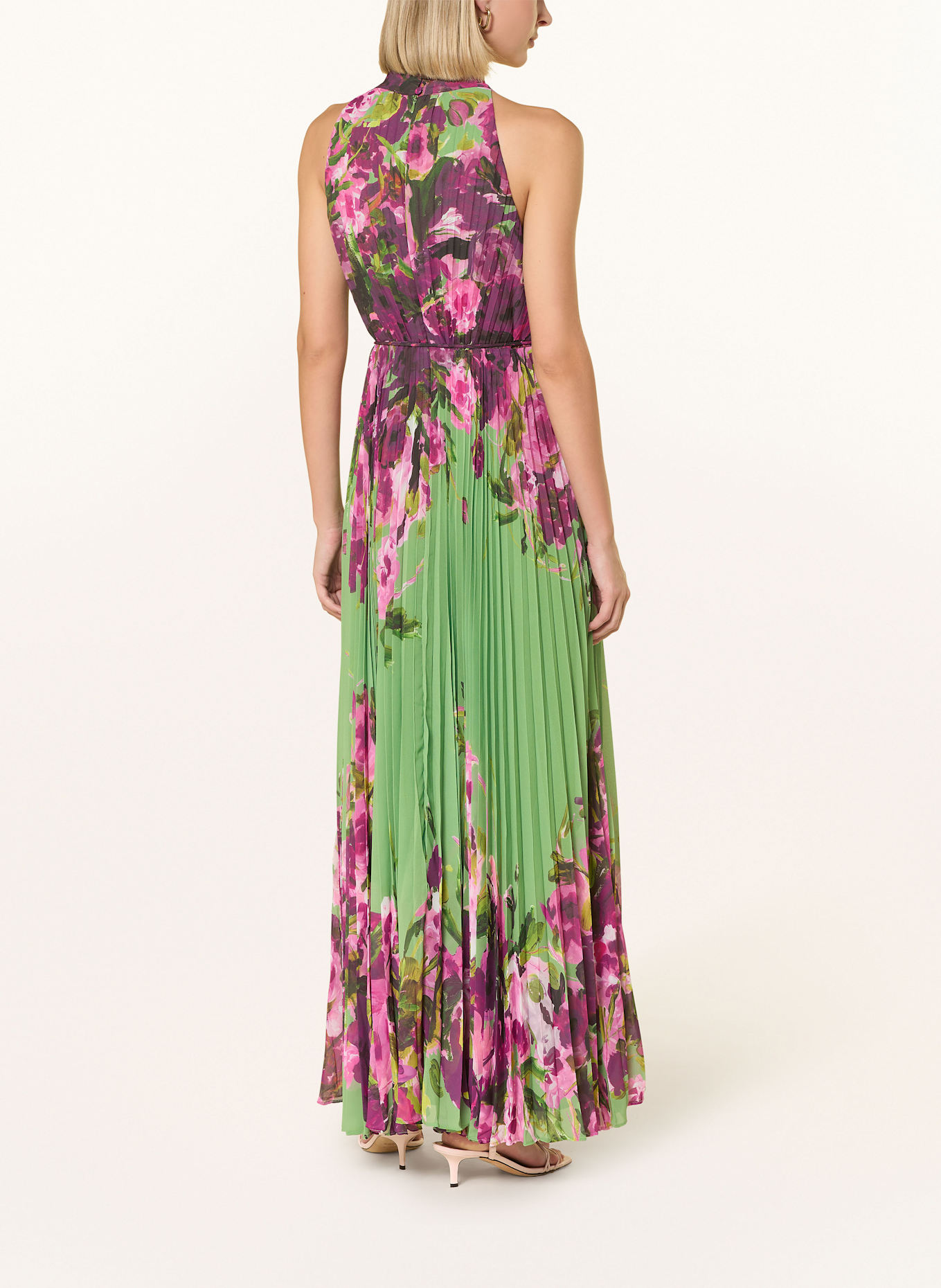 Phase Eight Pleated dress DAHLIA: landscape-print maxi dress Blu