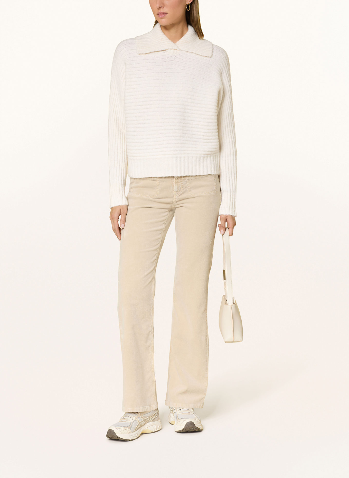 OPUS Pullover PURIKA: ECRU