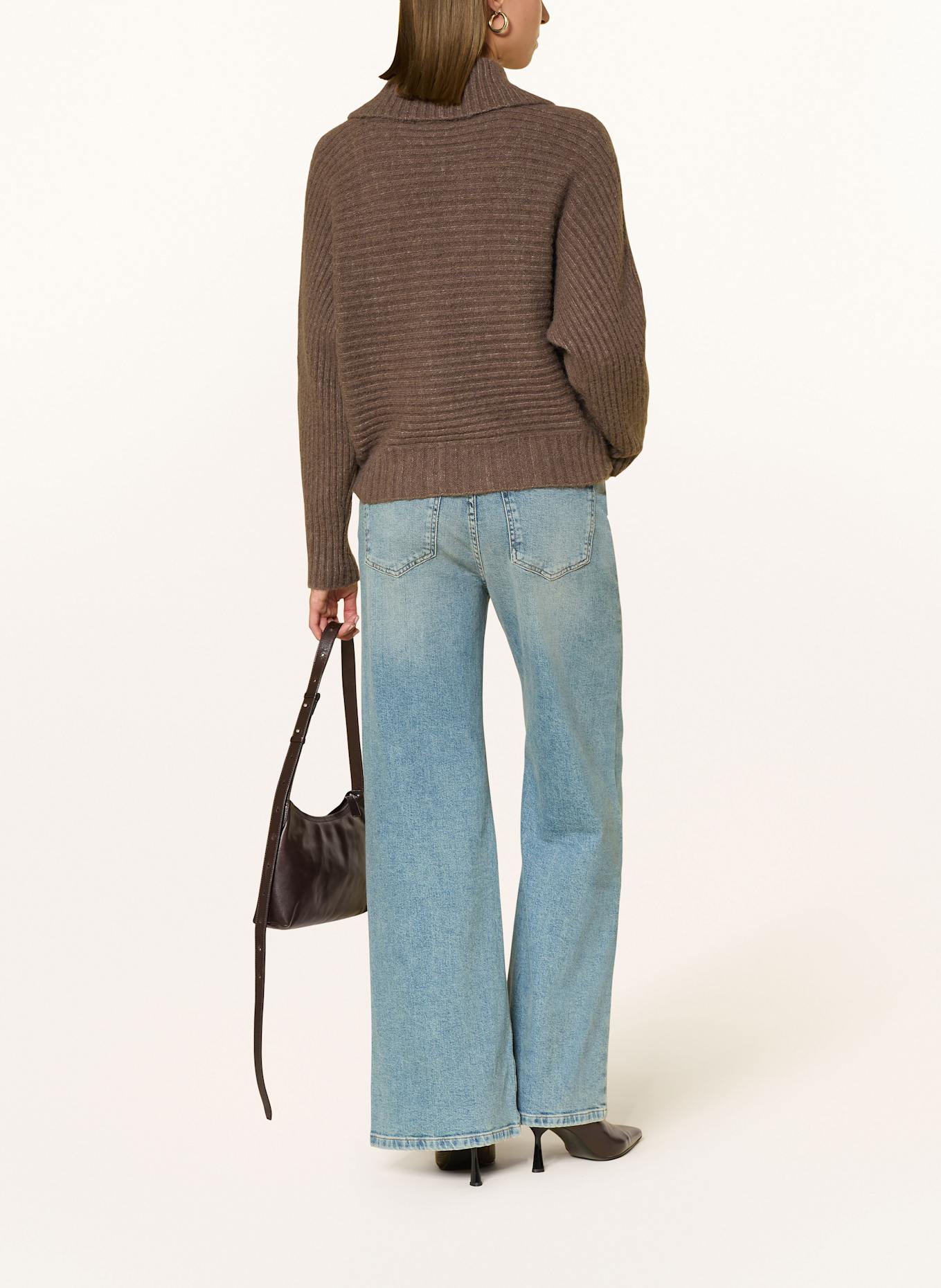 OPUS Pullover PURIKA: BRAUN