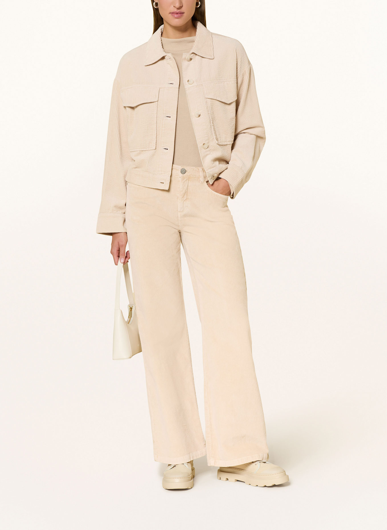 OPUS Marlenehose MINAH aus Cord: BEIGE