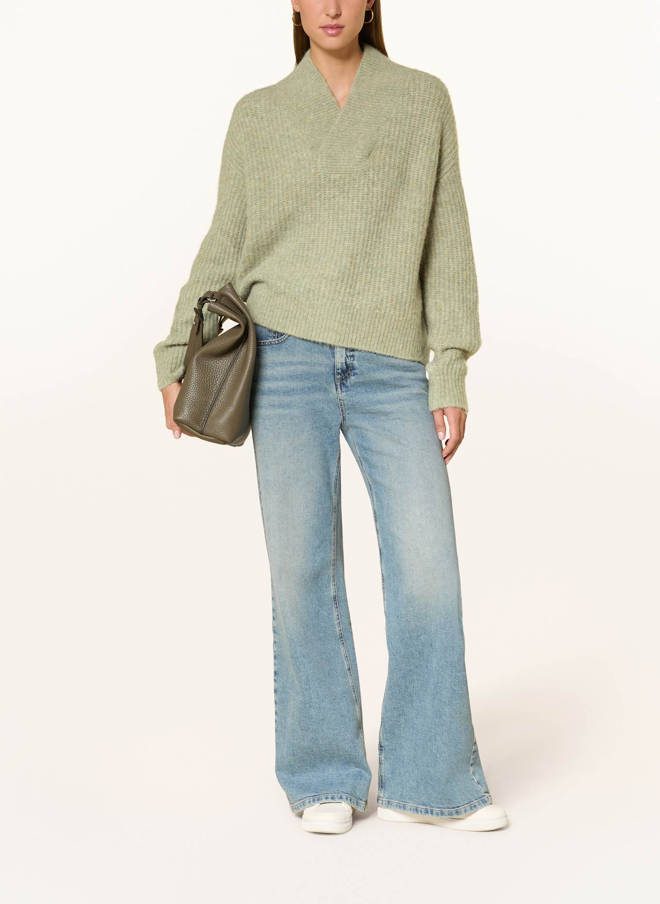 OPUS Pullover PONELOPE: HELLGRÜN