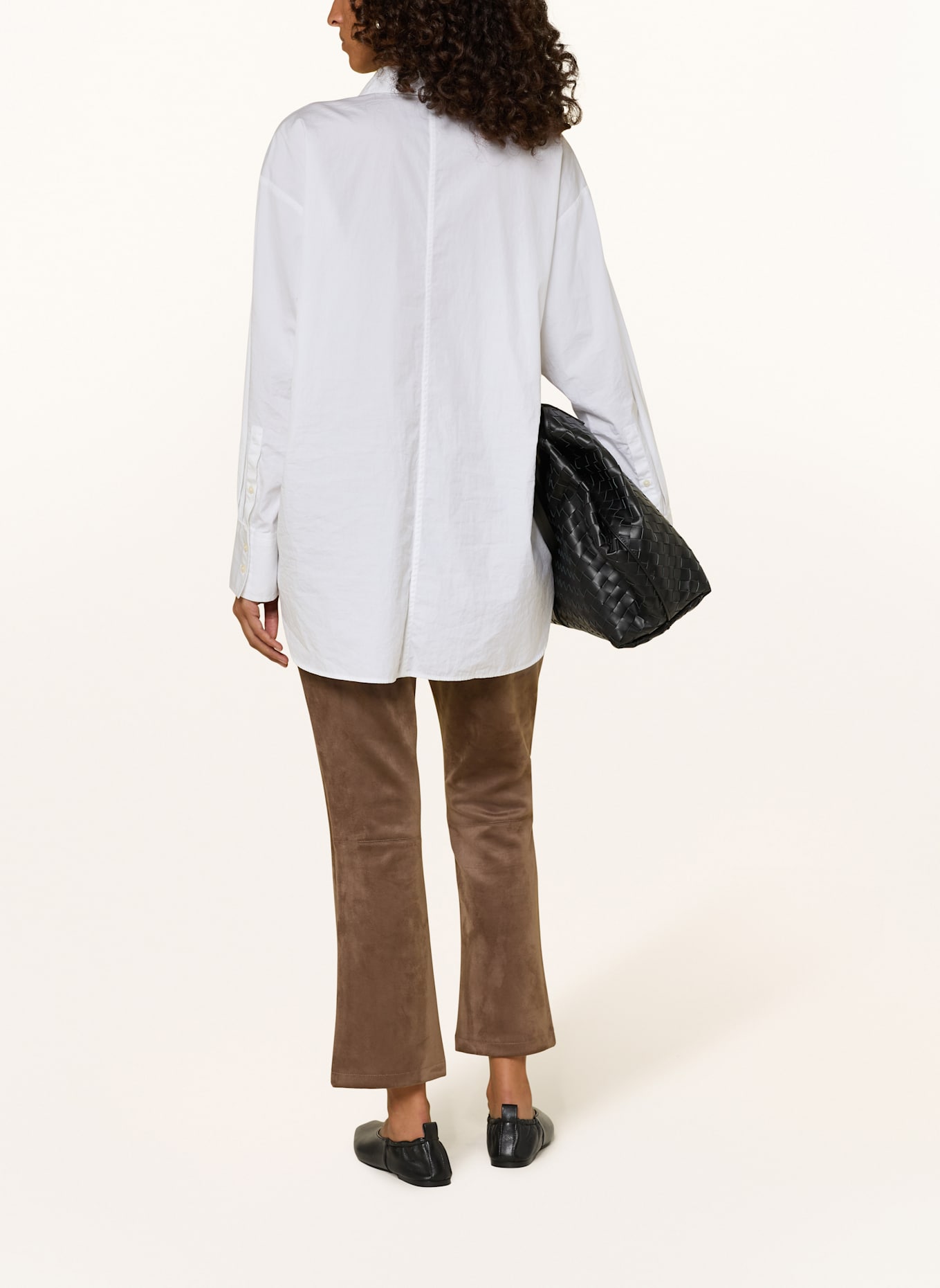 OPUS 7/8-Hose ELVINA in Lederoptik: DUNKELBRAUN