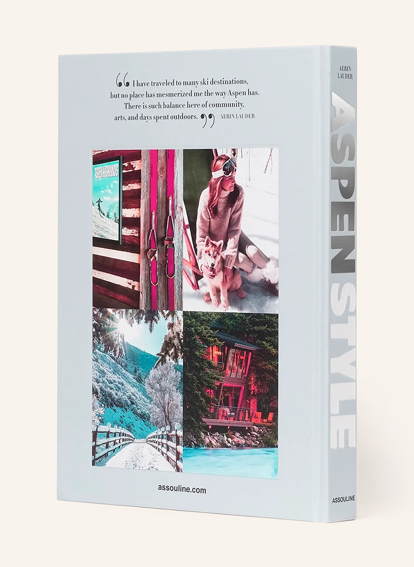 ASSOULINE Książka ASPEN STYLE: JASNOCZARY / BIAŁY / SREBRNY