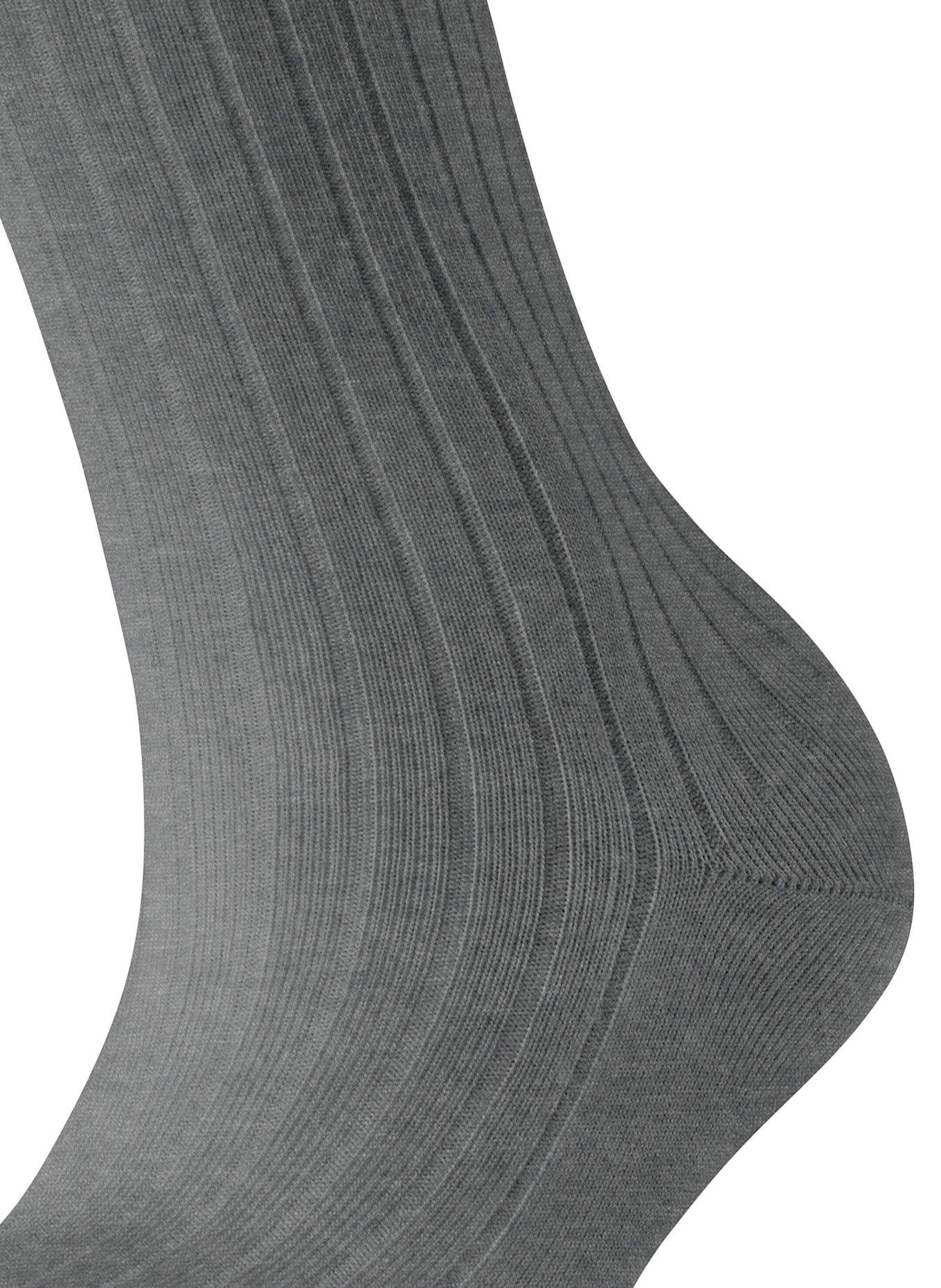 FALKE Socken COTTON RIB: 3390 LIGHT GREYMEL.
