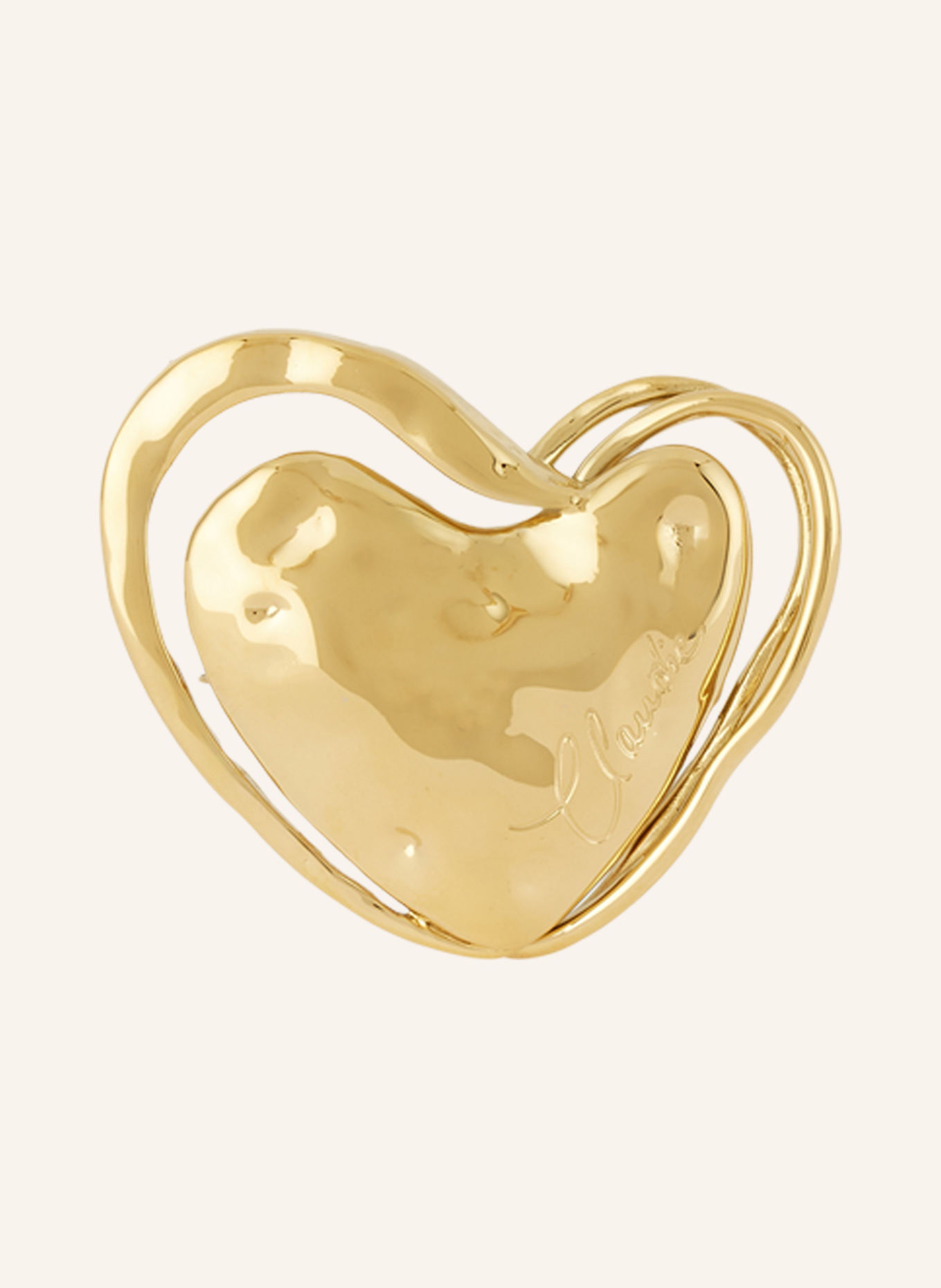 CLAUDIE PIERLOT Brosche: GOLD