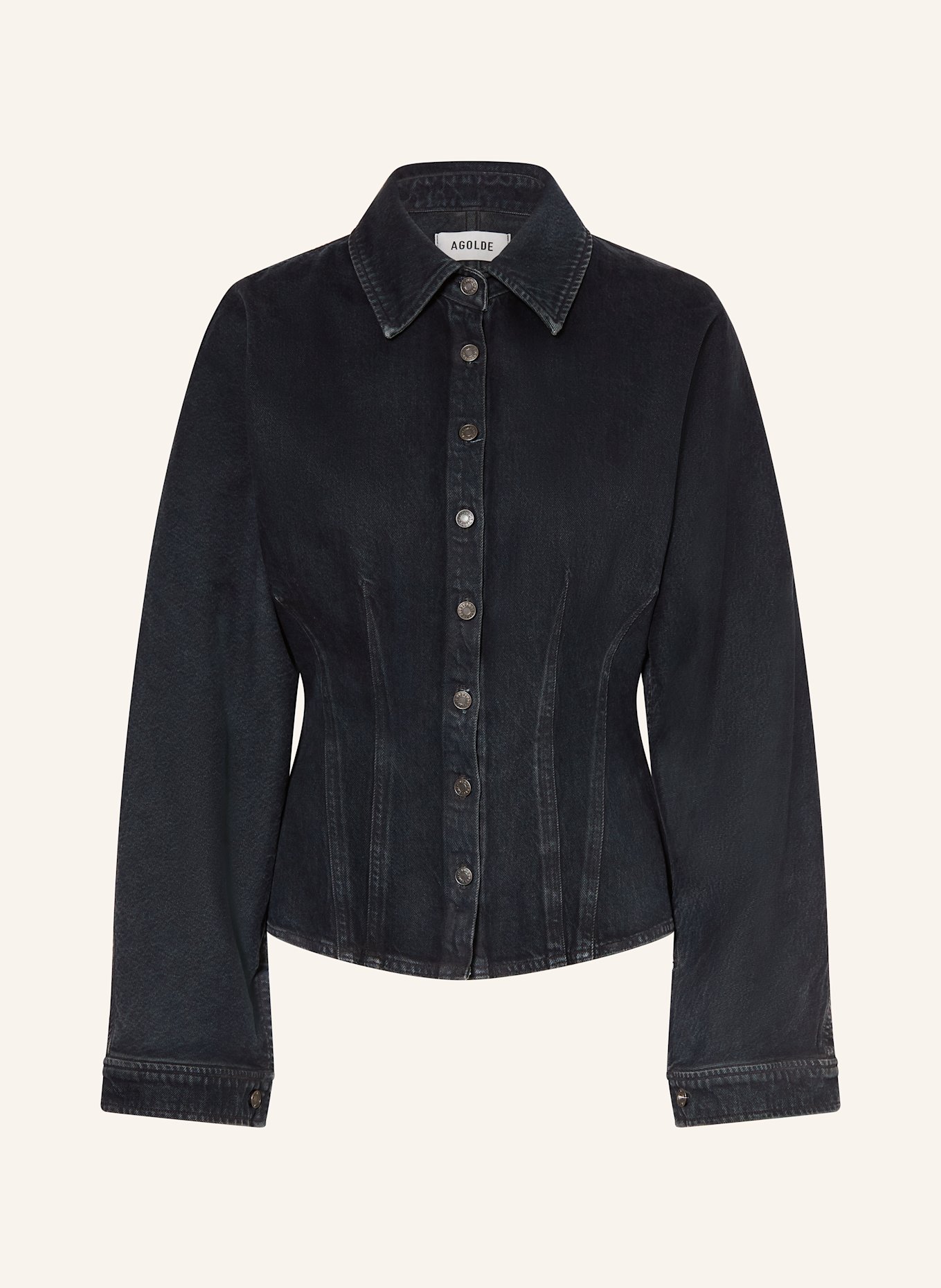 AGOLDE Jeansbluse DEVON: DUNKELBLAU
