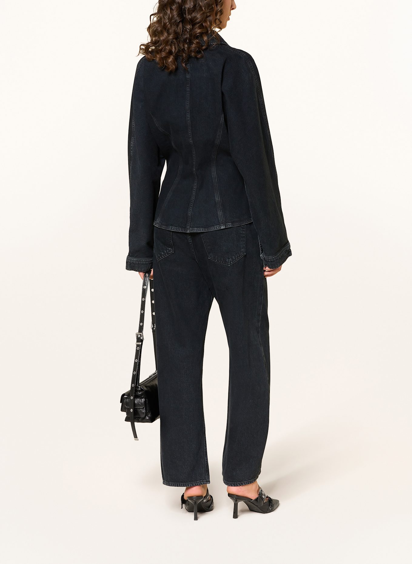 AGOLDE Jeansbluse DEVON: DUNKELBLAU