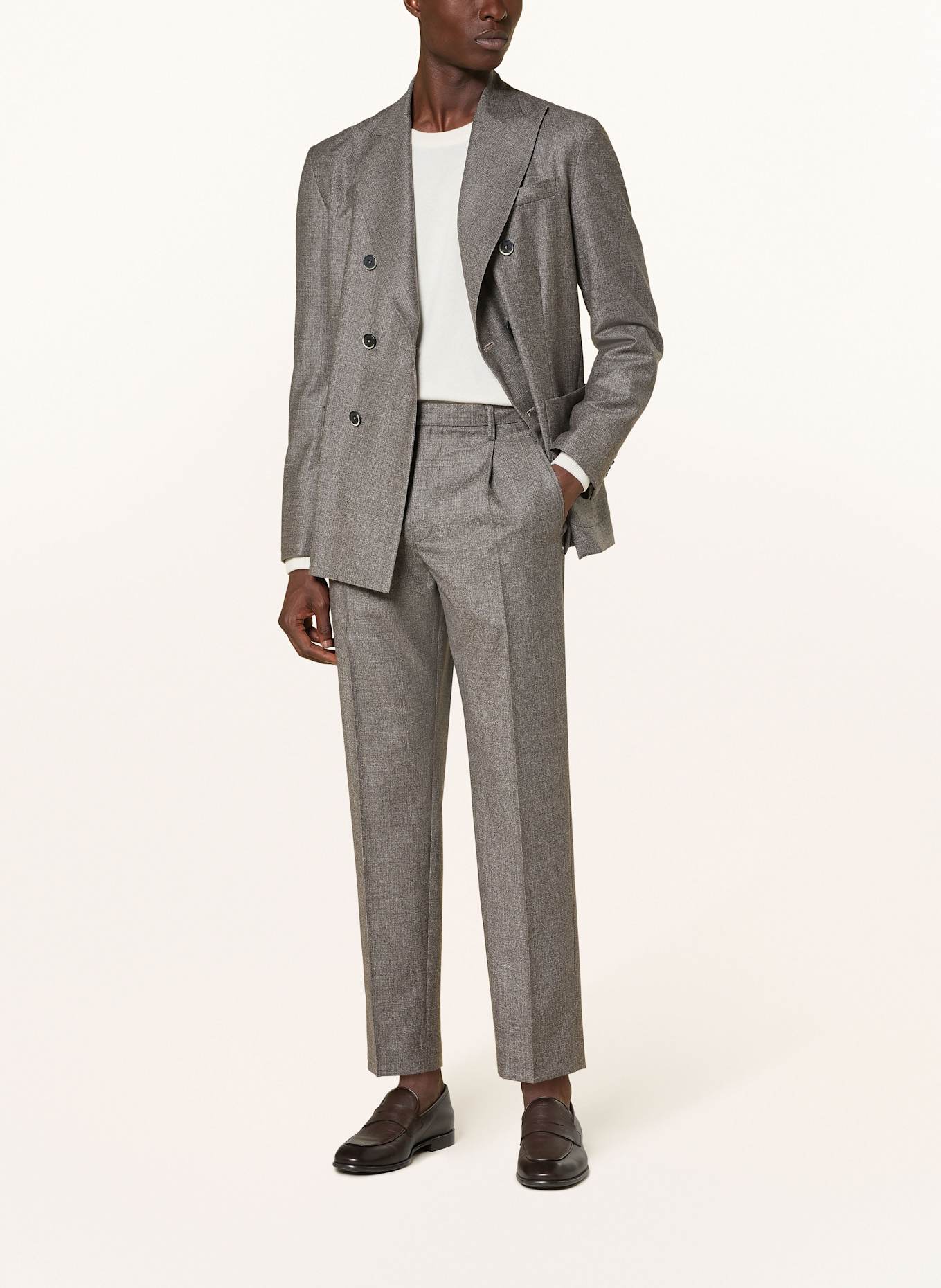 BARENA VENEZIA Spodnie garniturowe MASCO BITA regular fit: 260 NOCE