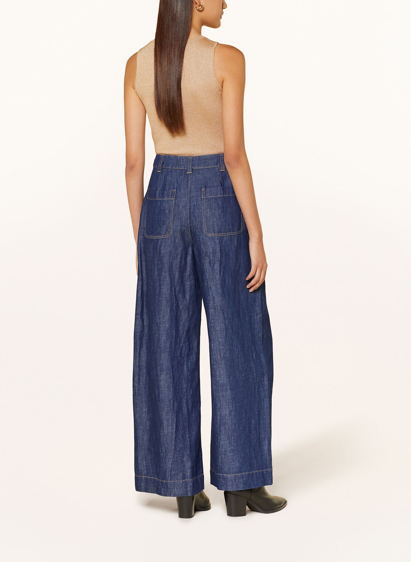 REISS Top SIA mit Glitzergarn: GOLD