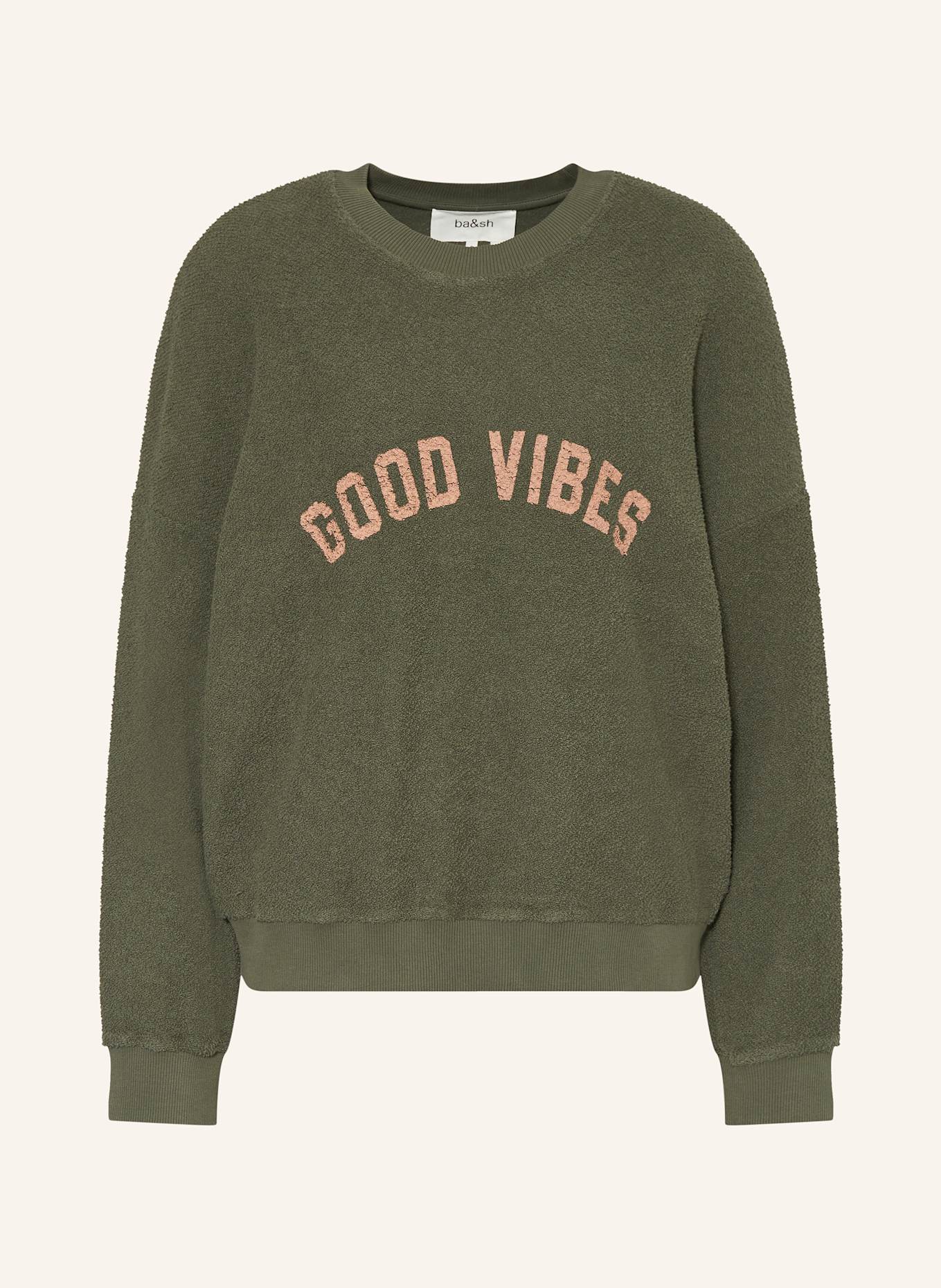 ba&sh Frotteeshirt ROB: DUNKELGRÜN