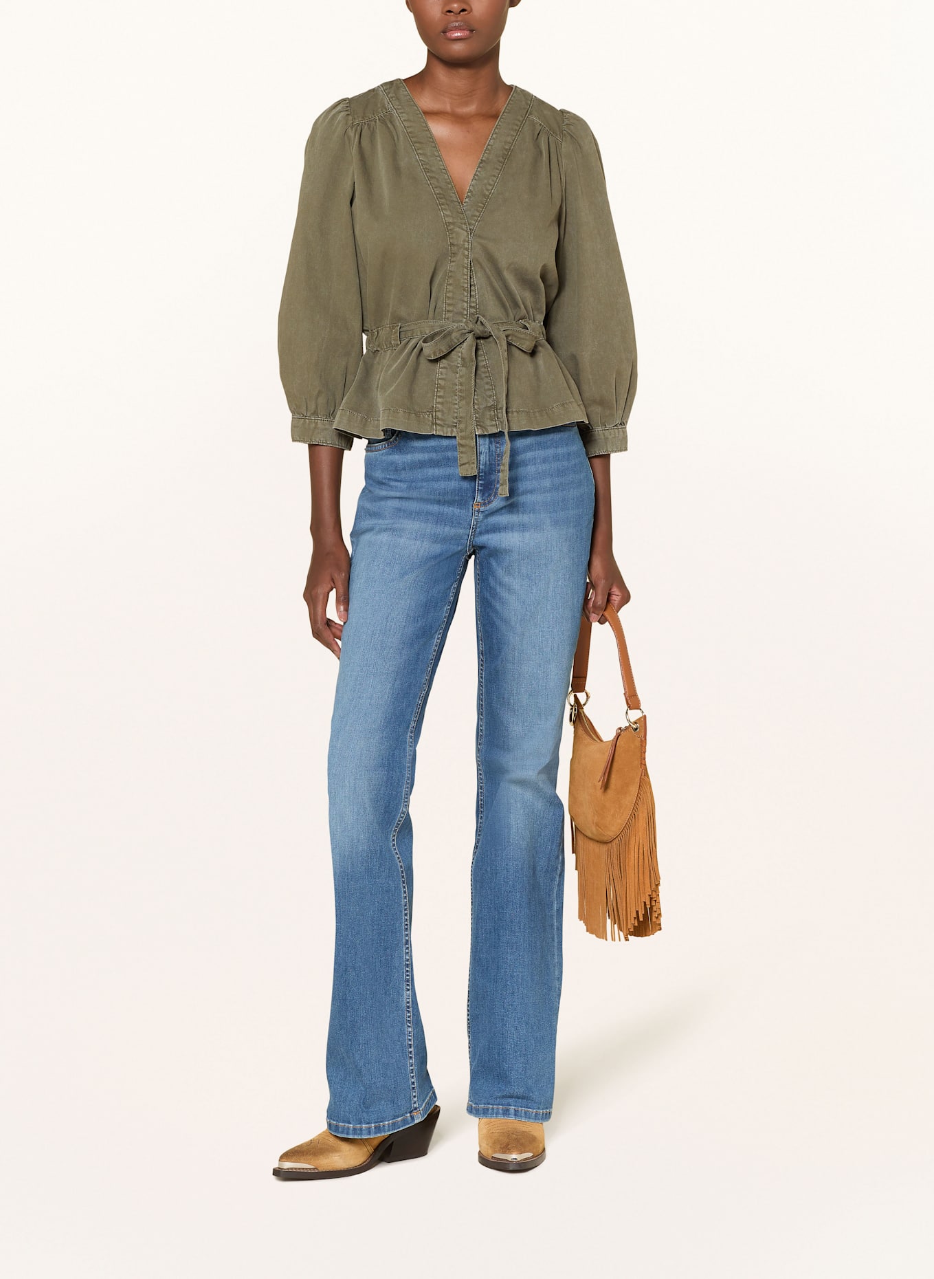 ba&sh Bluse OLAVINA: KHAKI