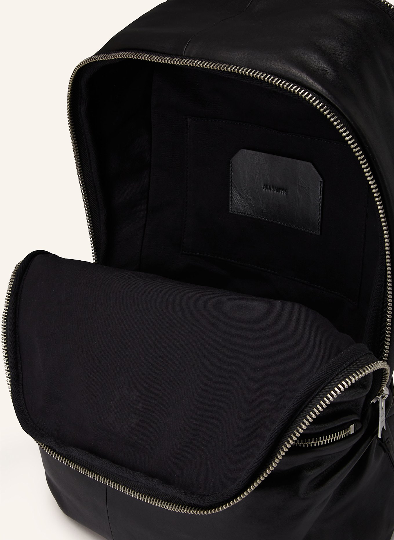 ALLSAINTS Rucksack FINN mit Laptop-Fach: SCHWARZ